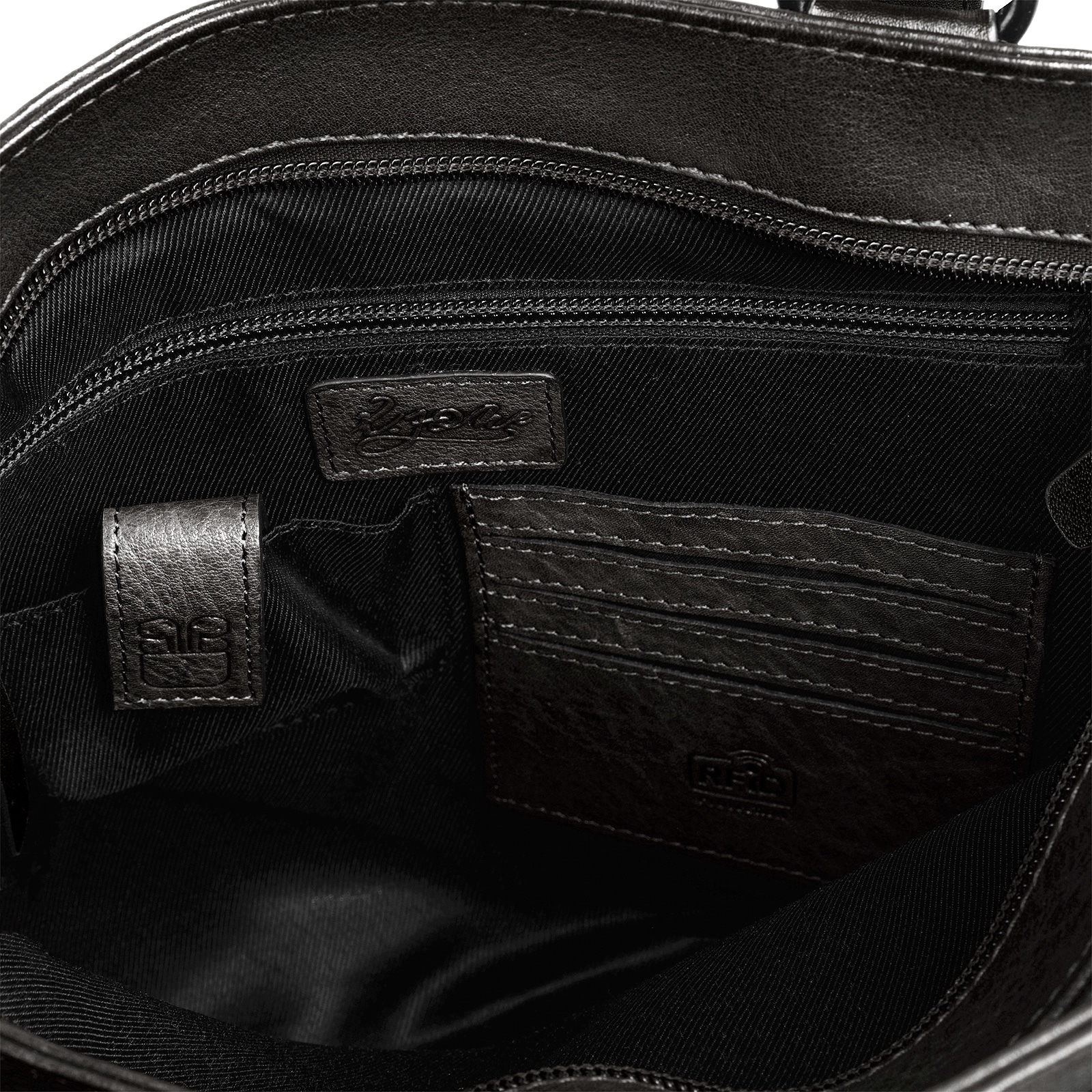 X-Zone Laptoptasche »RFID«, echt Leder