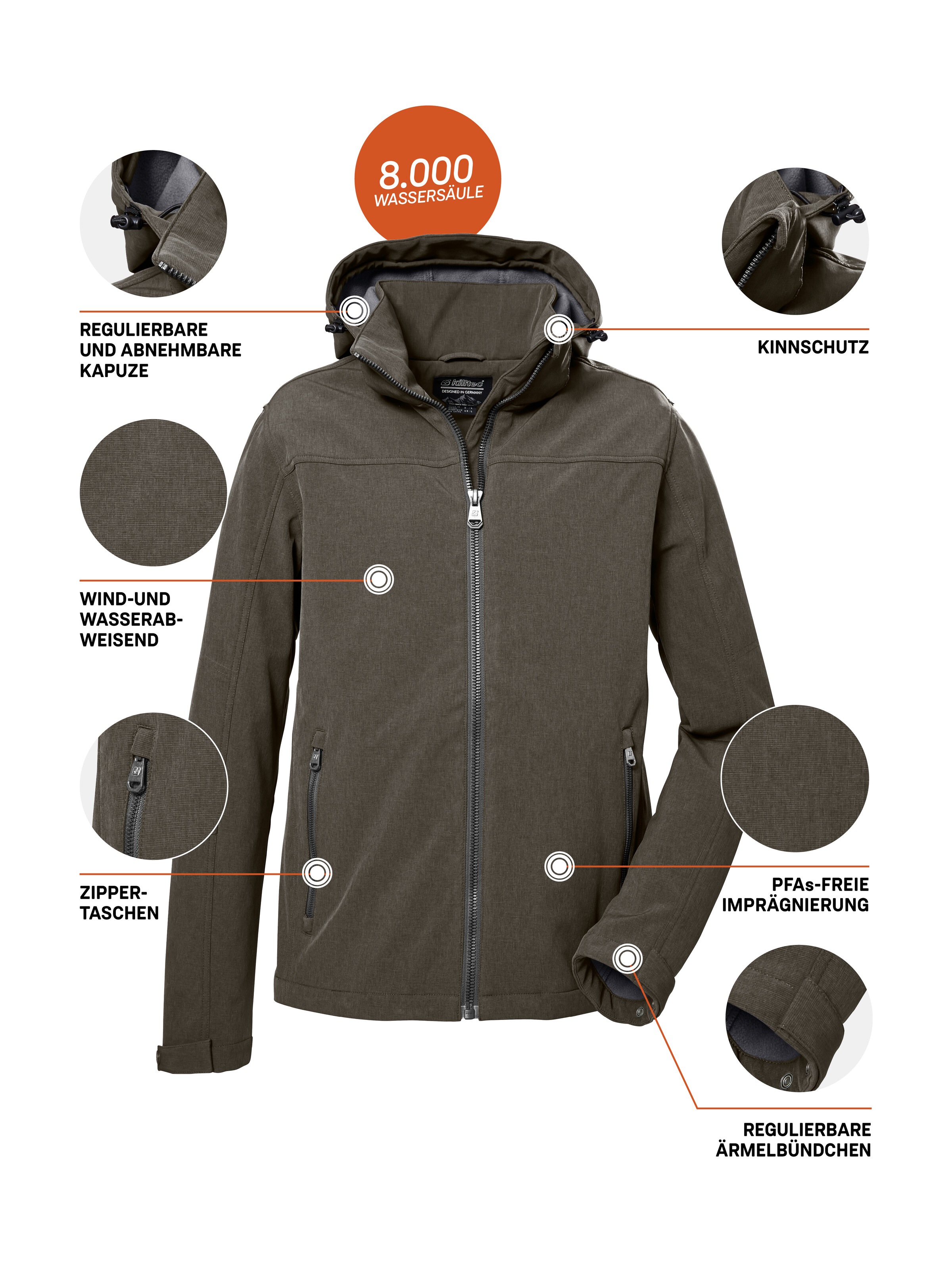 Killtec Softshelljacke »Herren Softshelljacke«