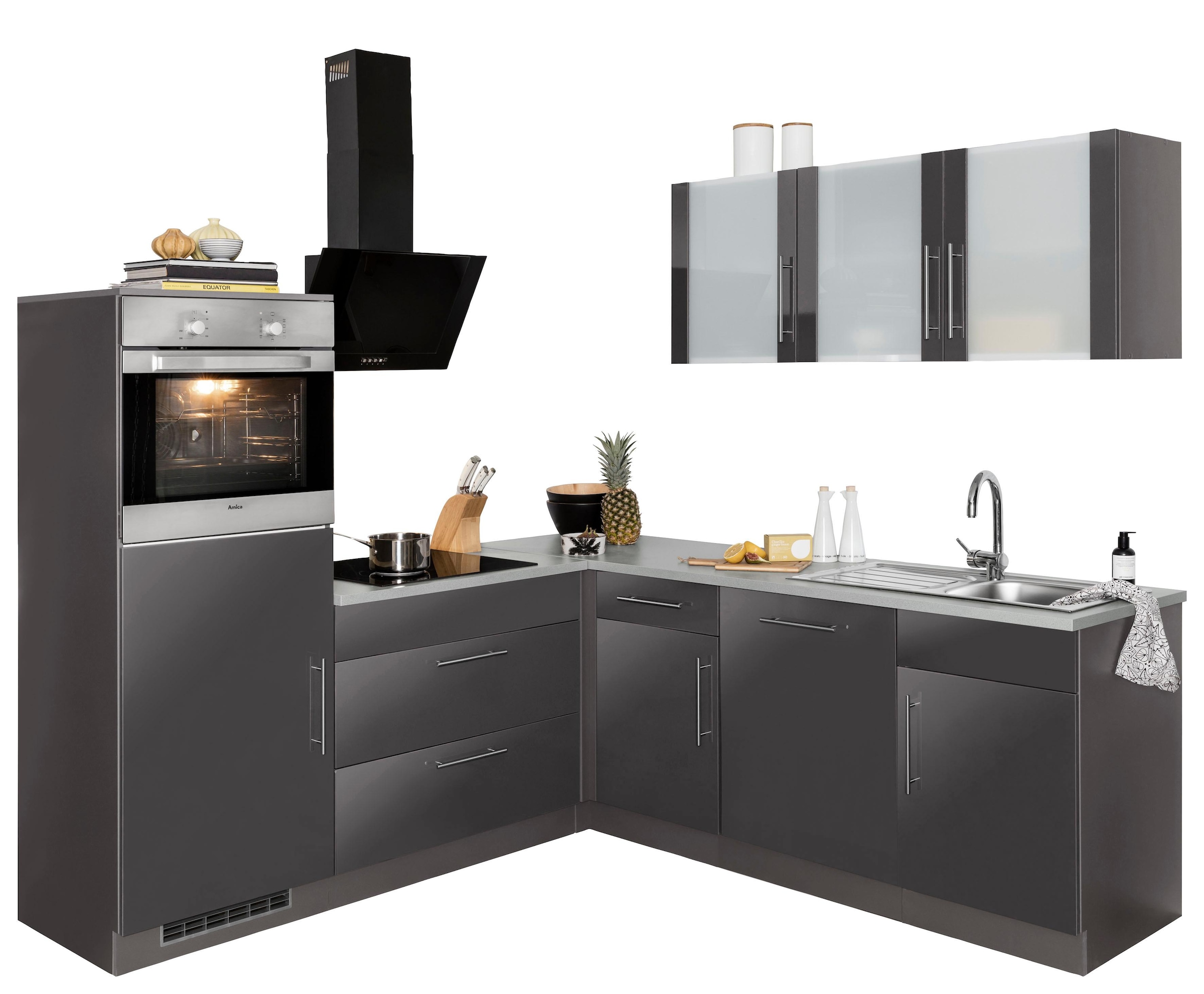 ❤ wiho Winkelküche Küchen x E-Geräte, Shop Stellbreite 220 Jelmoli-Online im »Cali«, kaufen 210 ohne cm