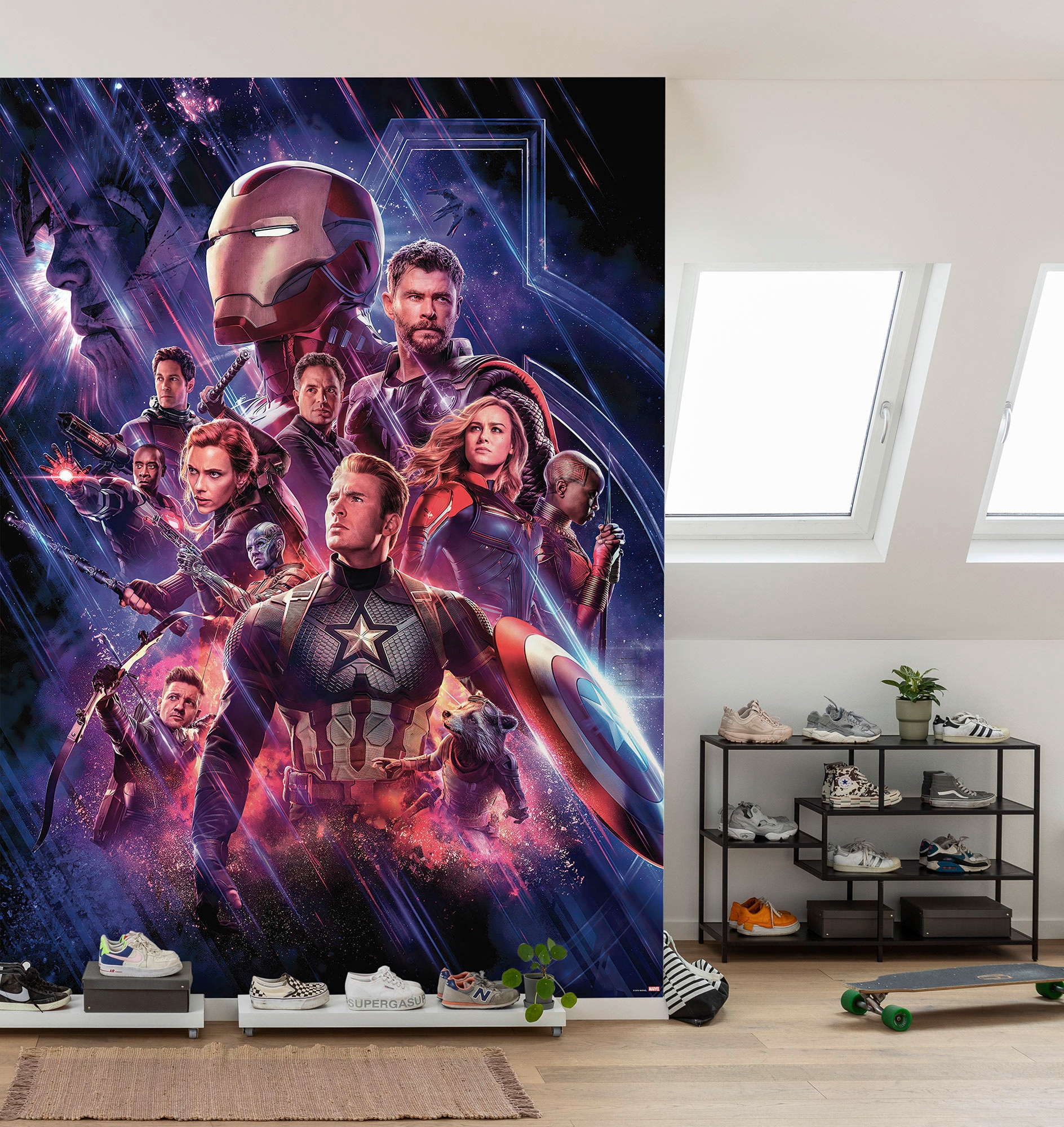 Komar Fototapete »Avengers-Endgame-Movie-Poster - Grösse 184 x 254 cm«, bedruckt, Kinderzimmer