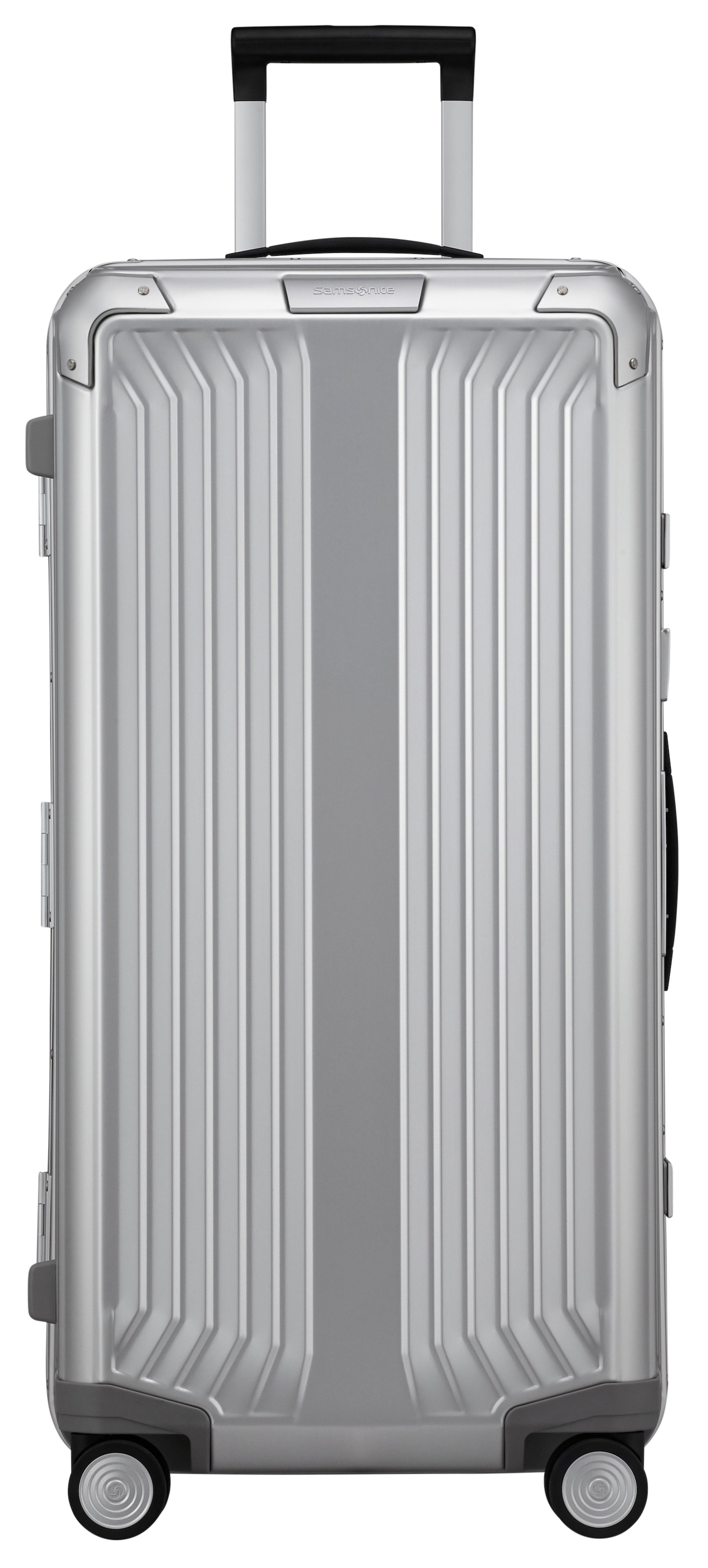 Samsonite Hartschalen-Trolley »LITE-BOX ALU TRUNK, verschiedene Grössen und Farben«, 4 Rollen, Koffer gross Aufgabegepäck Reisegepäck TSA-Schloss