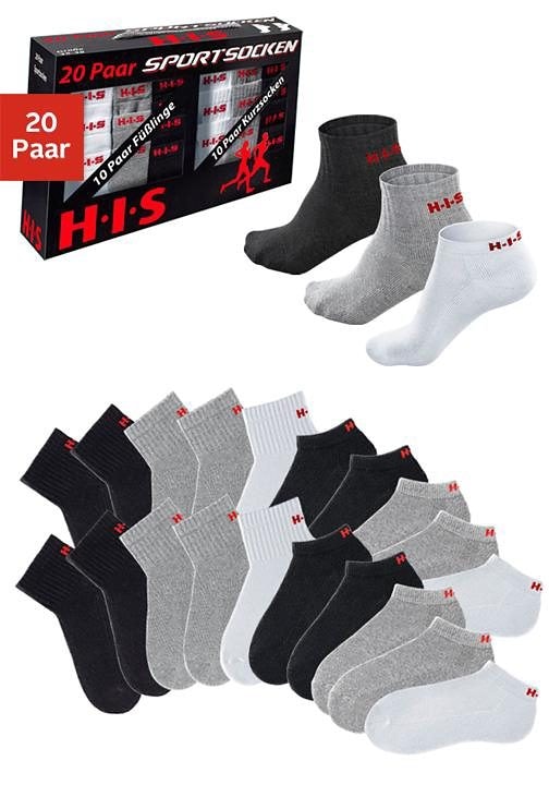 H.I.S Kurzsocken, (Set, Paar), bestellen bei Frottee mit Sneakersocken und online 20 Jelmoli-Versand Schweiz