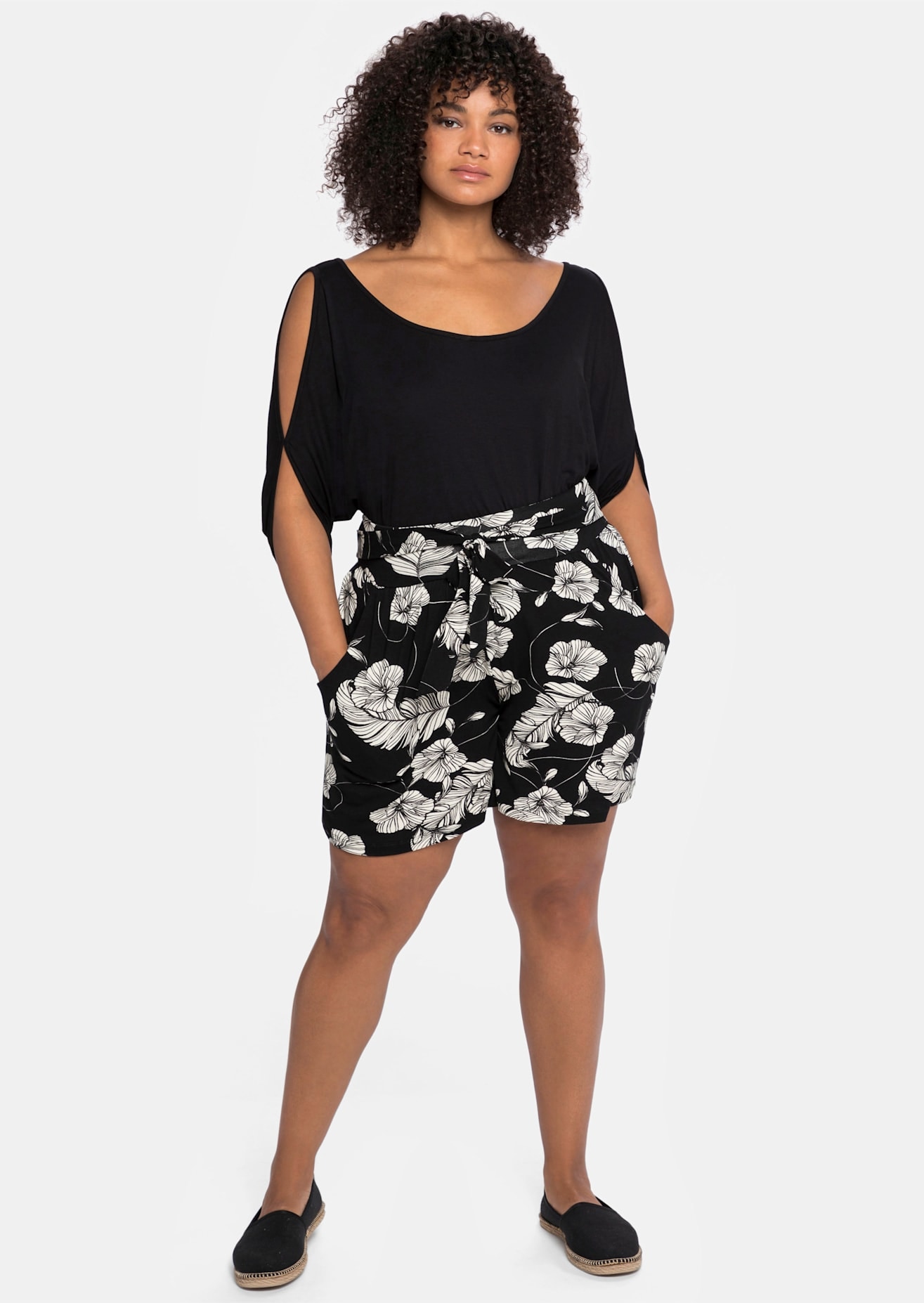 Sheego Fledermausshirt »T-Shirt«, (1 tlg.)