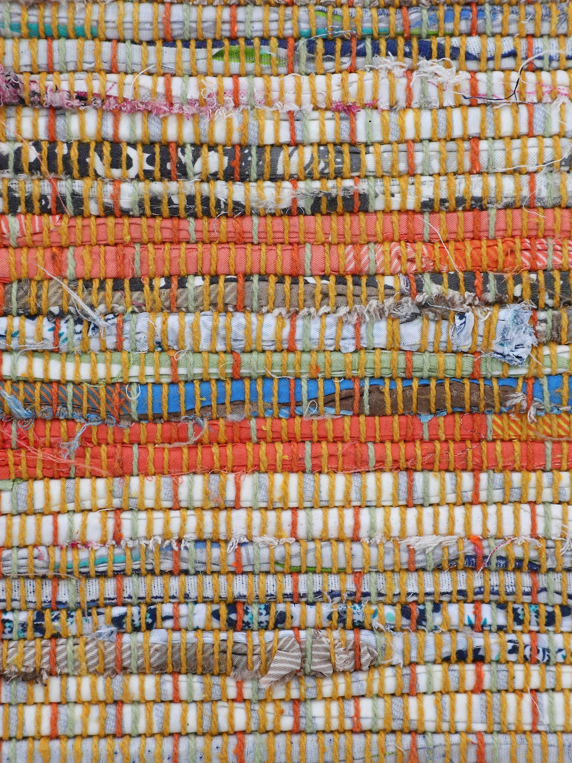 carpetfine Teppich »Kelim Chindi, Wendeteppich«, rechteckig, 6 mm Höhe, handgewebt, Fleckerlteppich mit Fransen, auch vielen in Läufergrössen