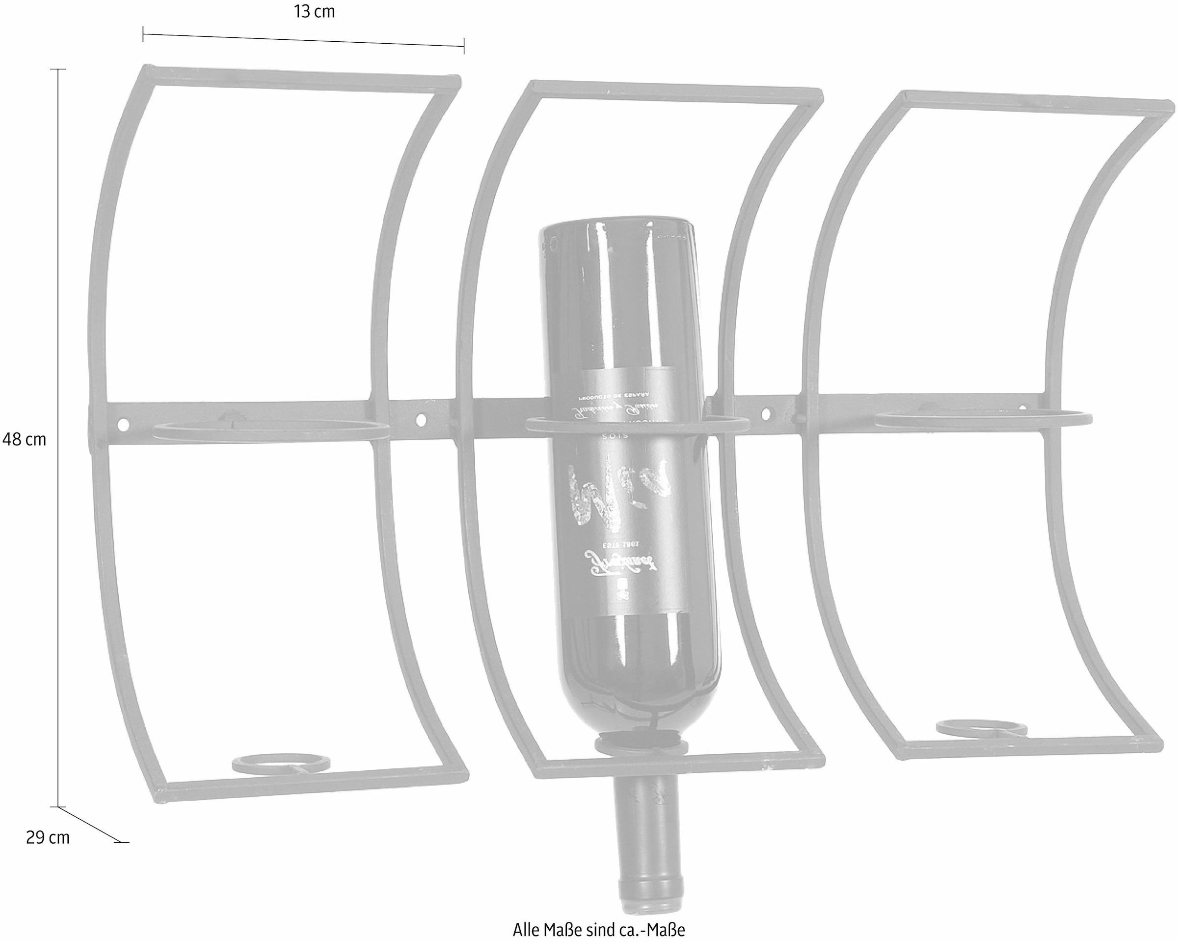 Ambiente Haus Flaschenregal, zum Hängen 48 cm