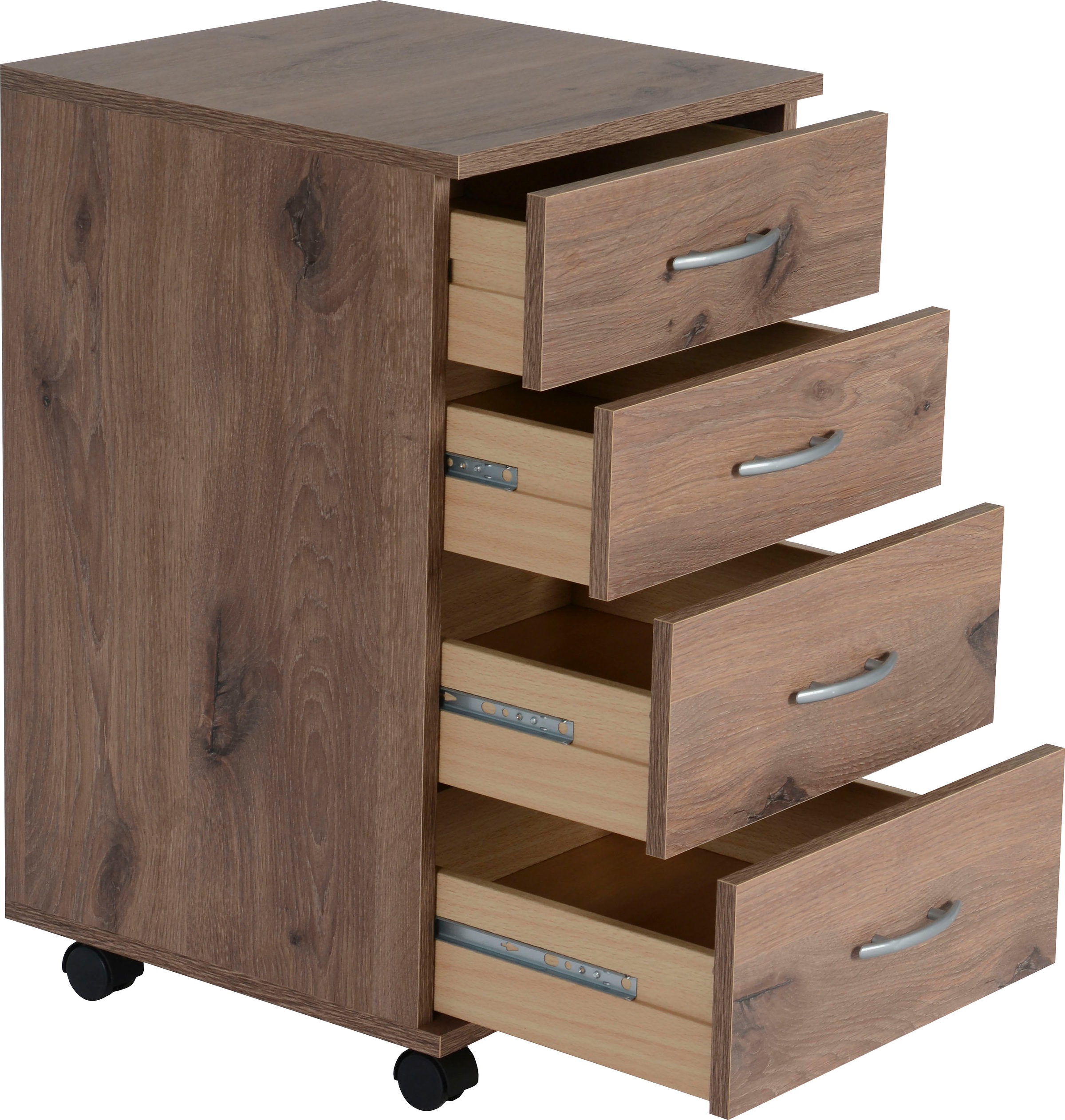 VOGL Möbelfabrik Rollcontainer »1191, Bürocontainer«, (1 St.), verschiedene Ausführungen, mit Schubladen, Höhe 67 cm, Made in Germany