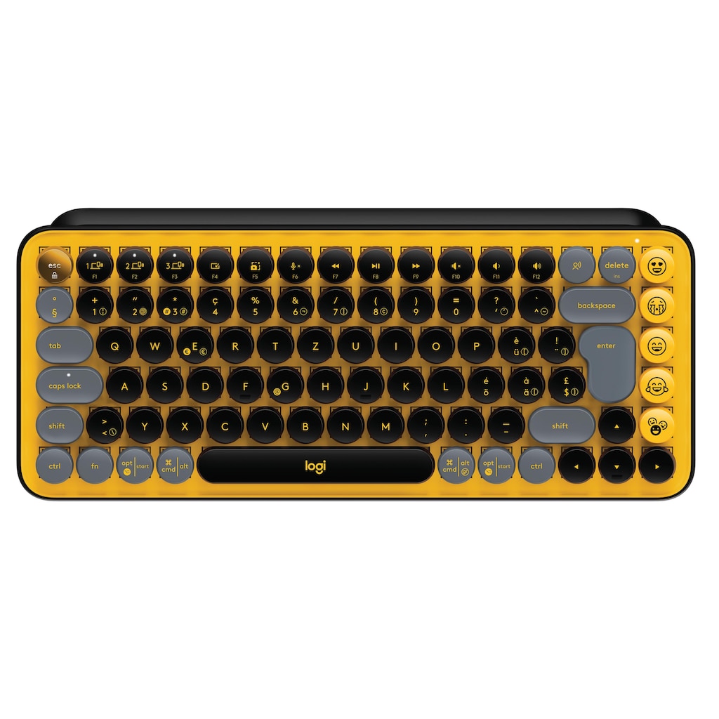 Logitech Wireless-Tastatur »POP Keys Blast Yellow«