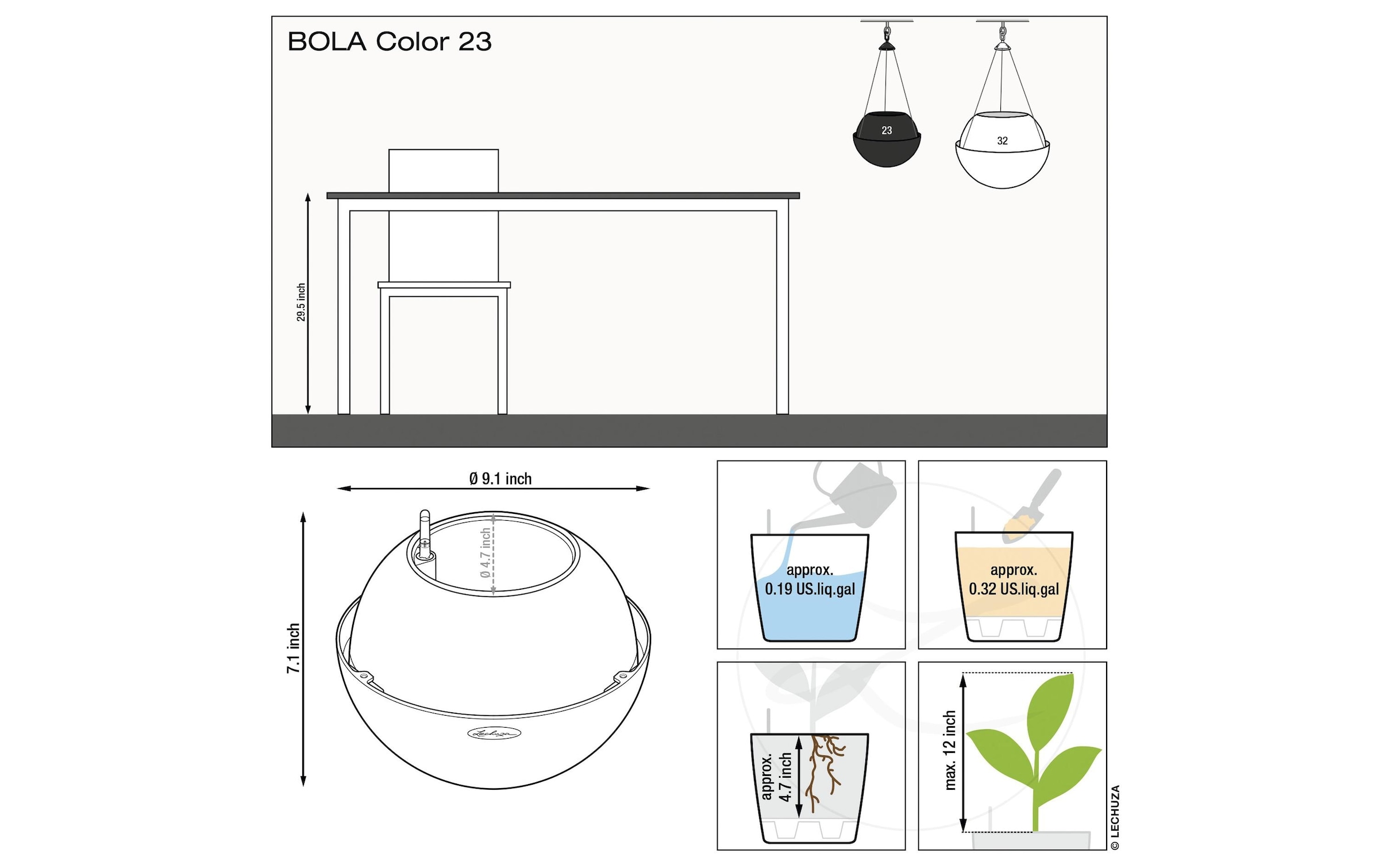 Pflanzkübel »Bola Color 32 Weiss«, (1 St.)