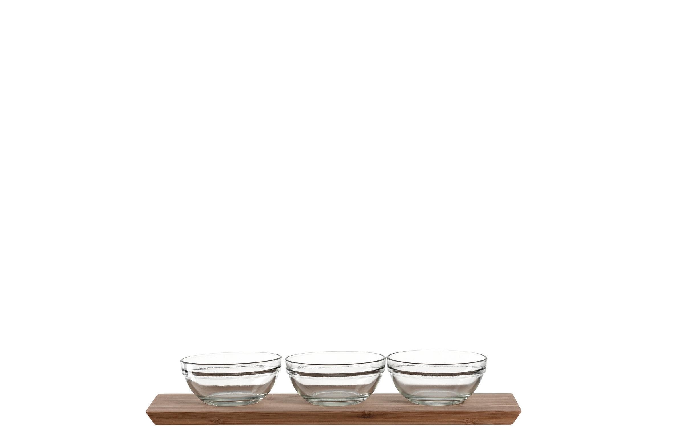 montana-Glas Servierplatte, (3 tlg.)