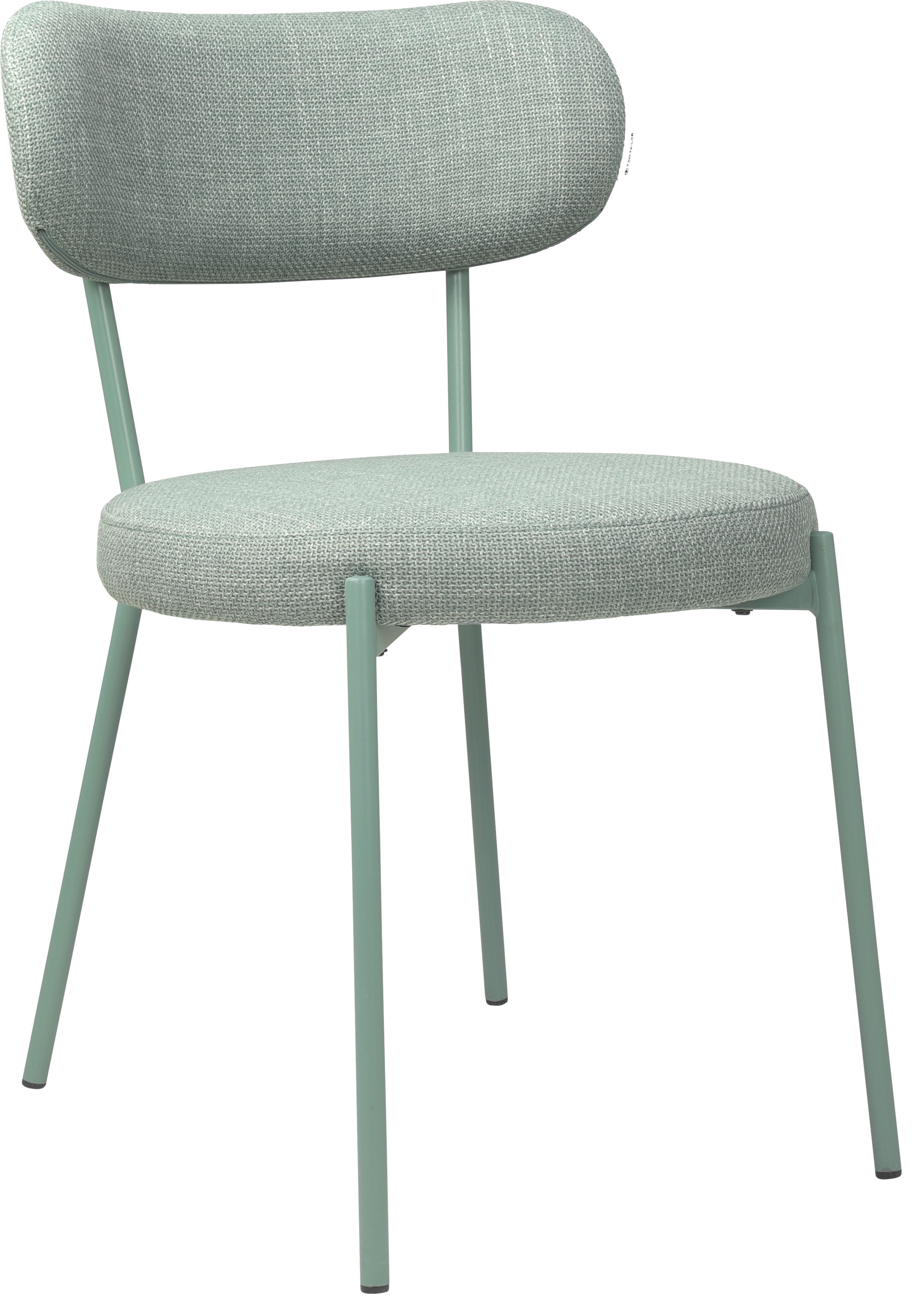 TOM TAILOR HOME 4-Fussstuhl »SOFT PAD CHAIR«, (Set), 2 St., Webstoff, Esszimmerstuhl, 4-Fussgestell, mit Rückenausschnitt