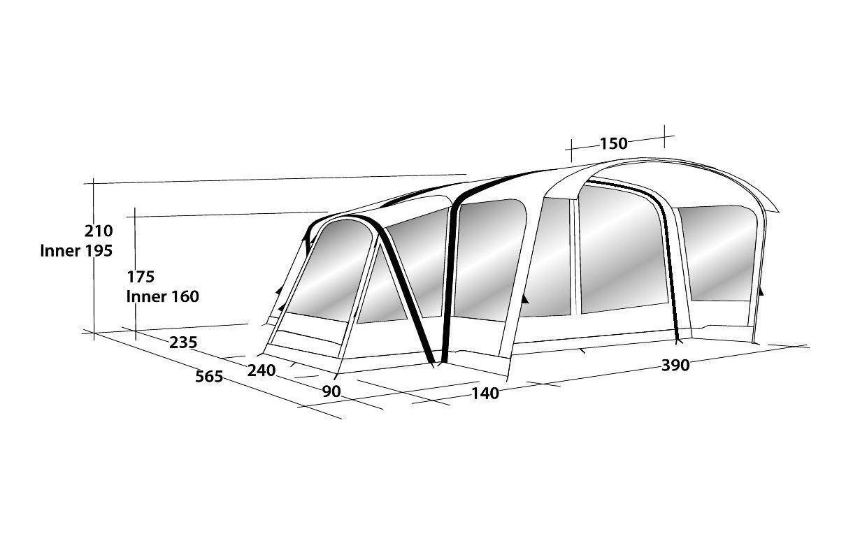 Outwell Tunnelzelt »Hartsdale 6PA«, 6 Personen