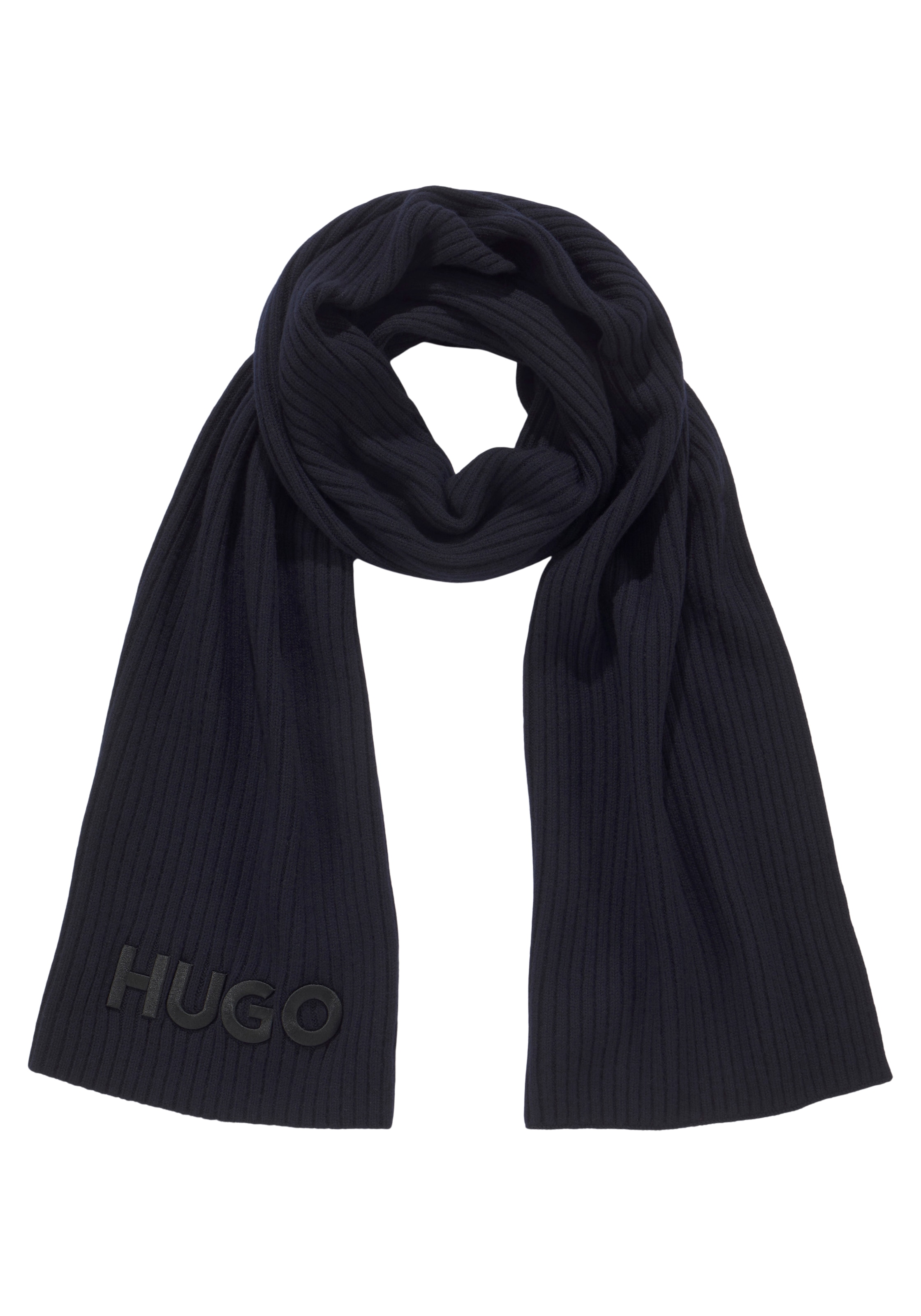 HUGO Schal »Zunio-1«, mit bestellen HUGO-Logoschriftzug online | Jelmoli-Versand