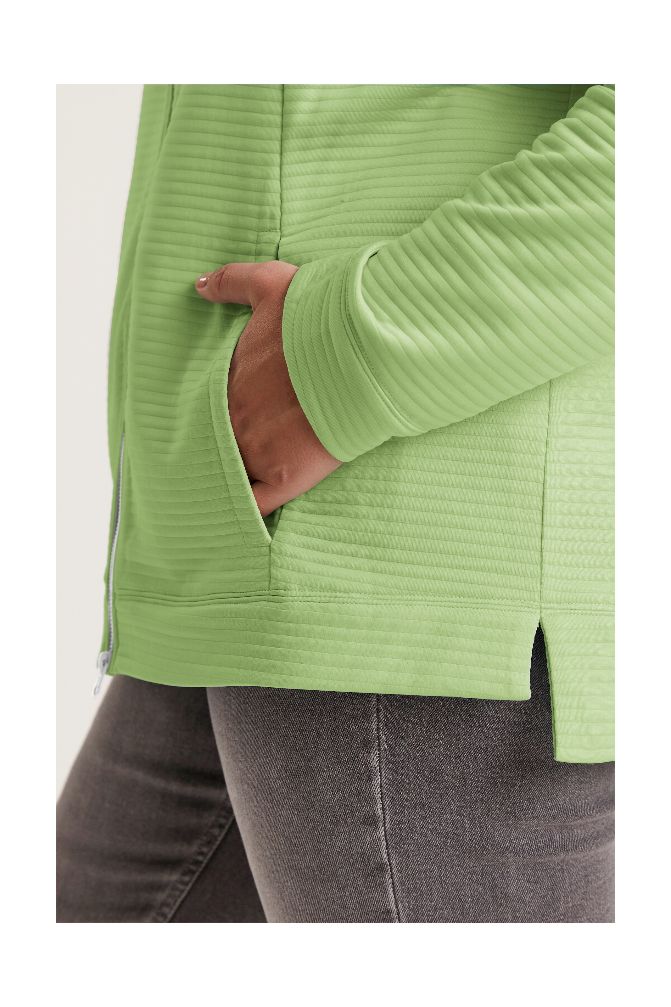 STOY Strickjacke »STS 13 WMN FLX JCKT«, Leichte Powerstretchjacke mit 4-Wege-Stretch und Kinnschutz