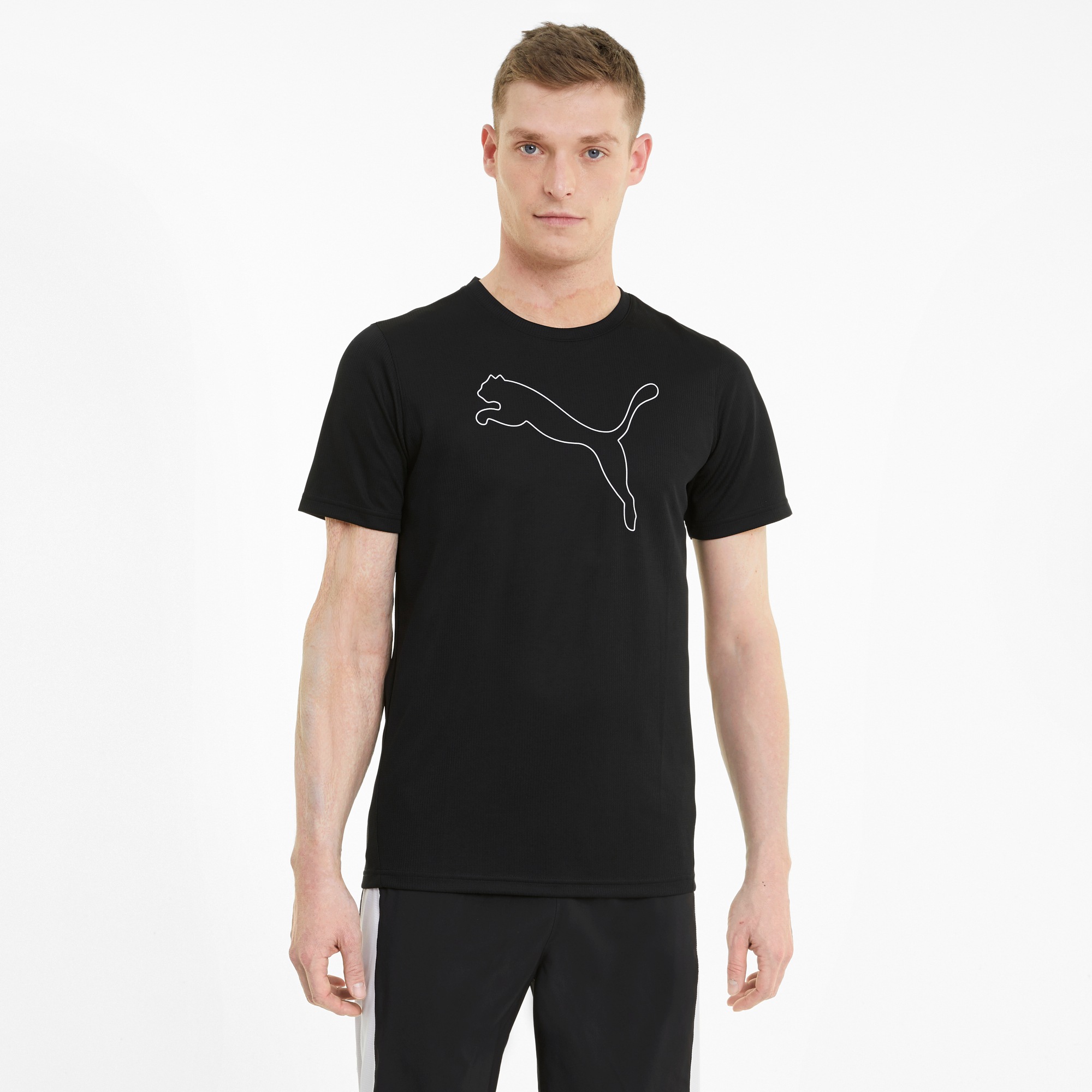 PUMA Trainingsshirt »PERFORMANCE CAT TEE M« ergonomischer Schnitt, DryCELL-Technologie, atmungsaktiv