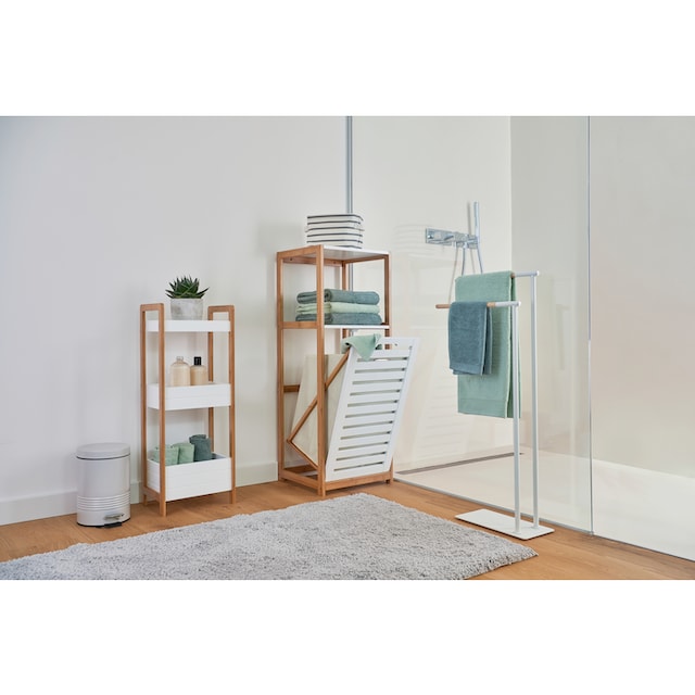 ❤ Zeller Present Badregal, mit integriertem Wäschesammler, B/T/H: 36 x 33 x  98cm entdecken im Jelmoli-Online Shop