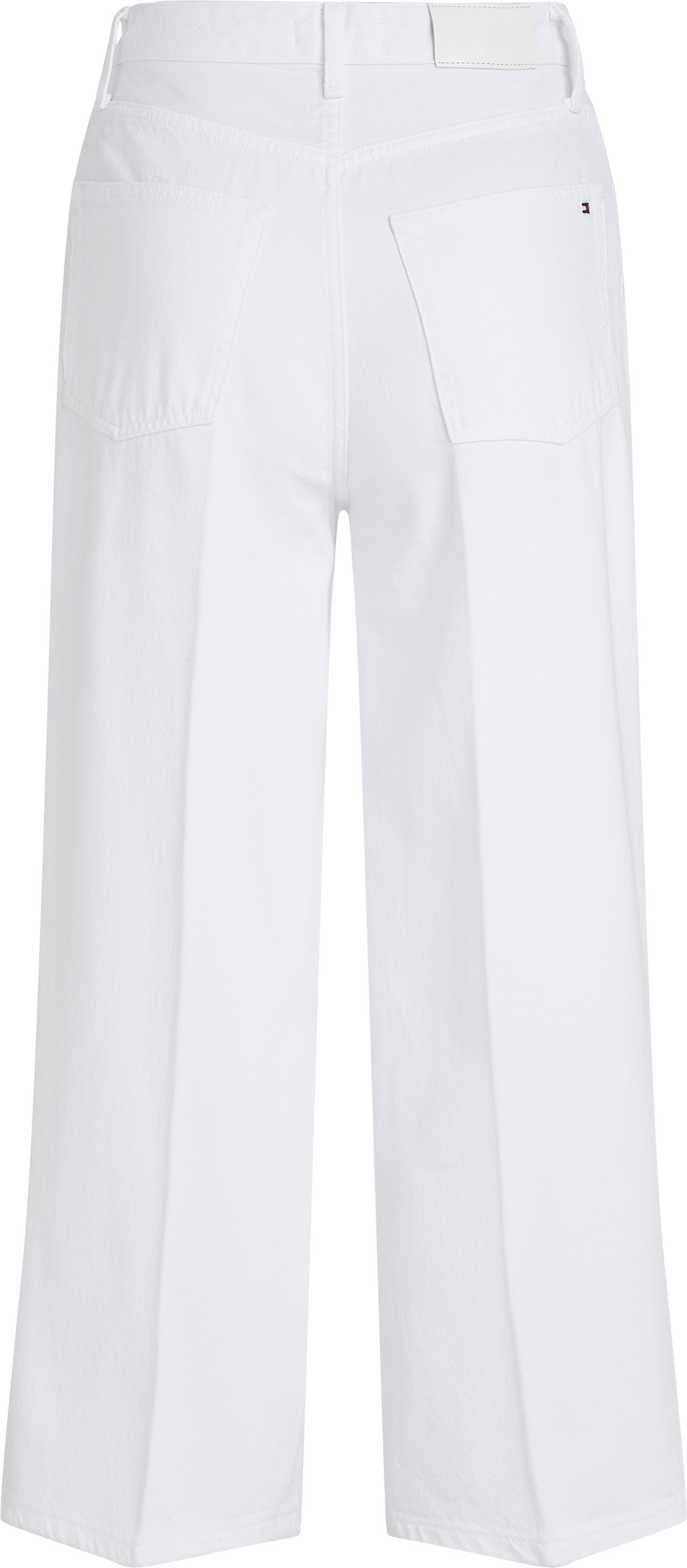 Tommy Hilfiger Weite Jeans »WIDE LEG HW LOU«, mit Logo-Badge, mit Nieten, mit Bügelfalten