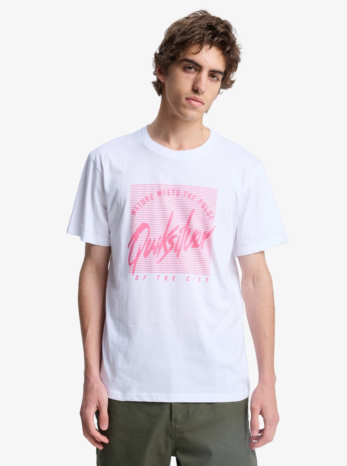 Quiksilver T-Shirt "RETRO MOOD SHORT SLEEVE" Kurzarm-Design, aus Baumwolle, in den Grössen S bis XXL