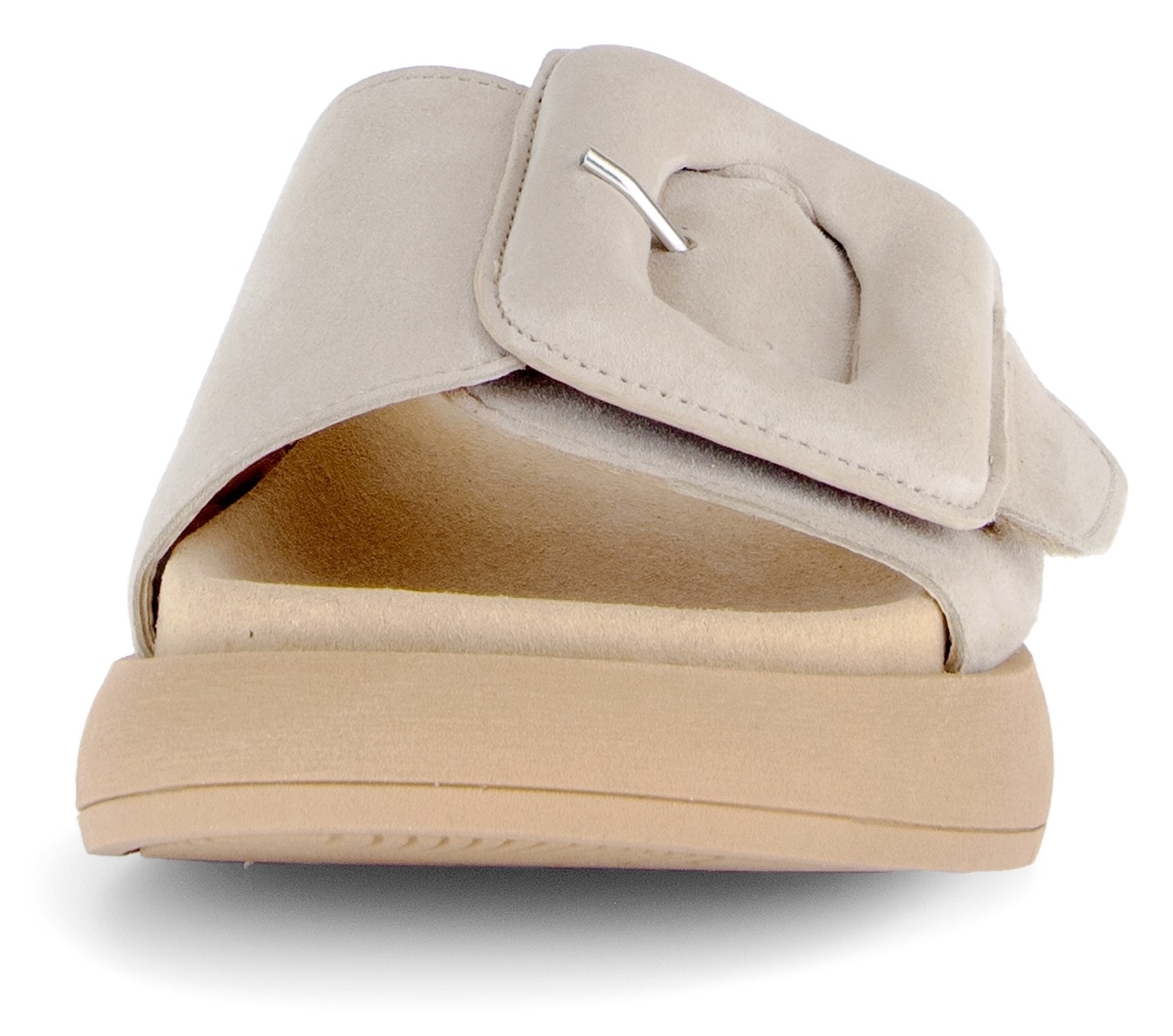 Gabor Pantolette, Plateau, Sommerschuh, Schlappen mit grosser Zierschnalle