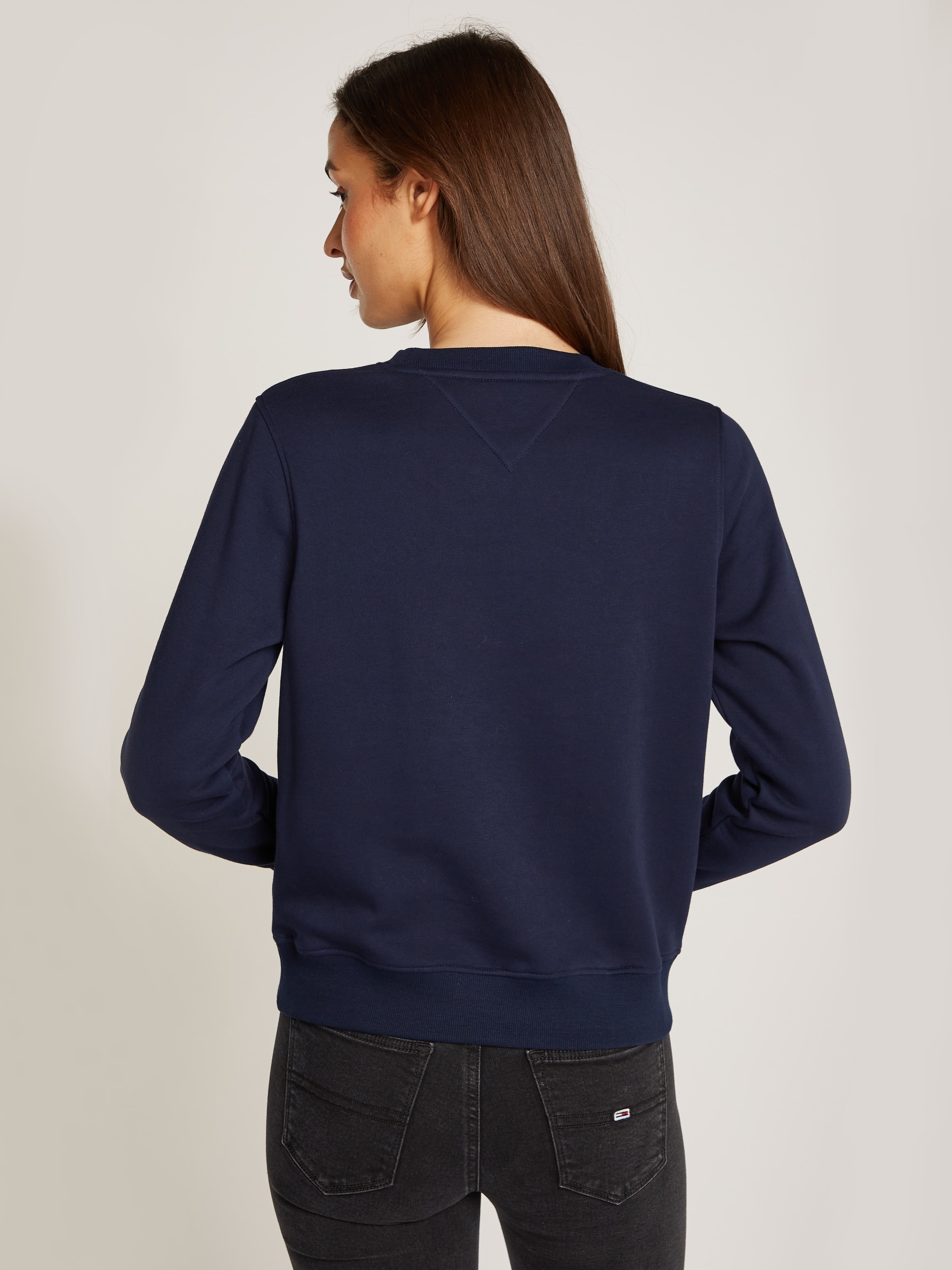 Tommy Jeans Curve Sweatshirt »TJW REG LINEAR CREW EXT«, in Grossen Grössen mit Logoschriftzug