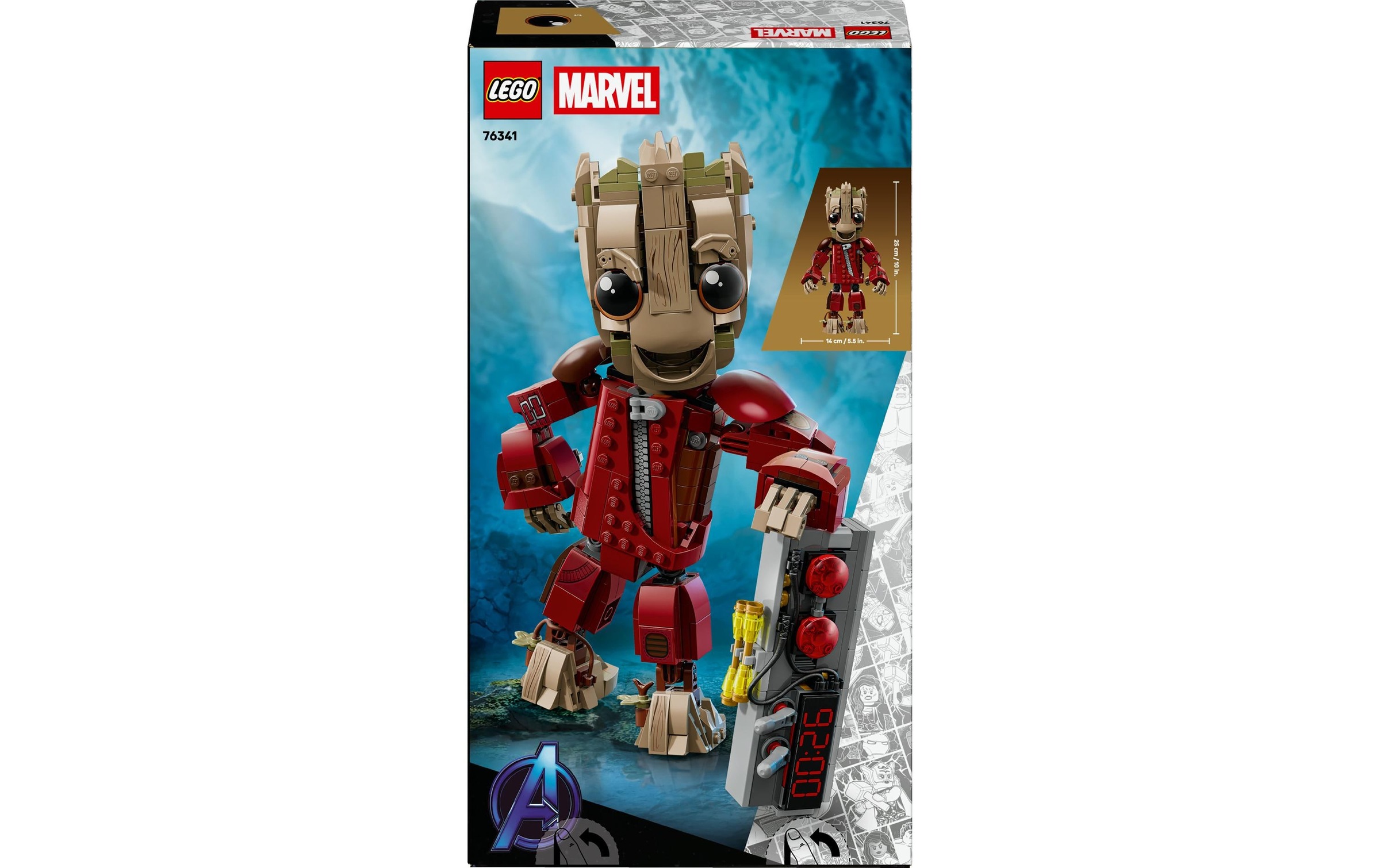 LEGO Konstruktionsspielsteine "Marvel Groot im Ravager-Outfit 76341"