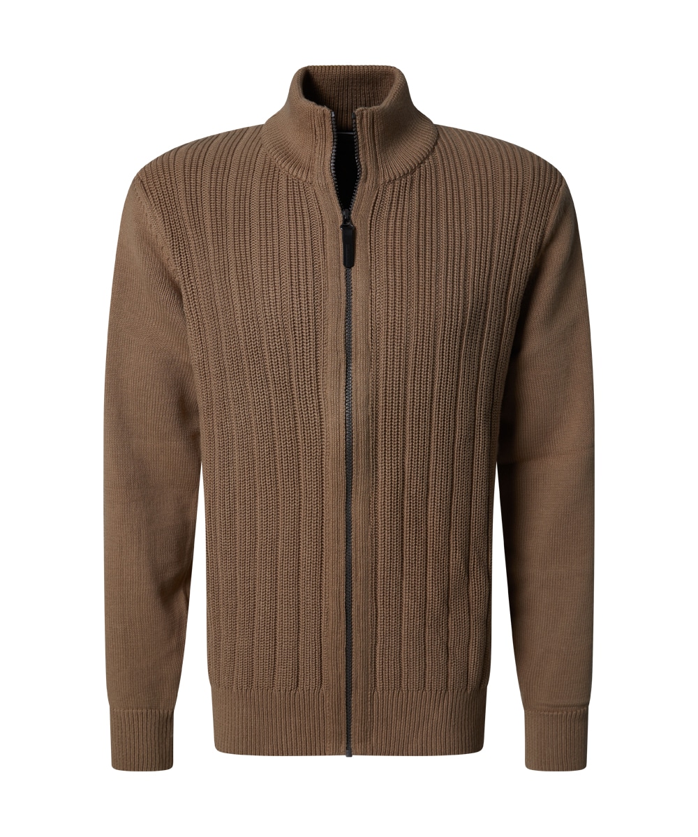 Pierre Cardin Strickjacke in gerippter Qualität