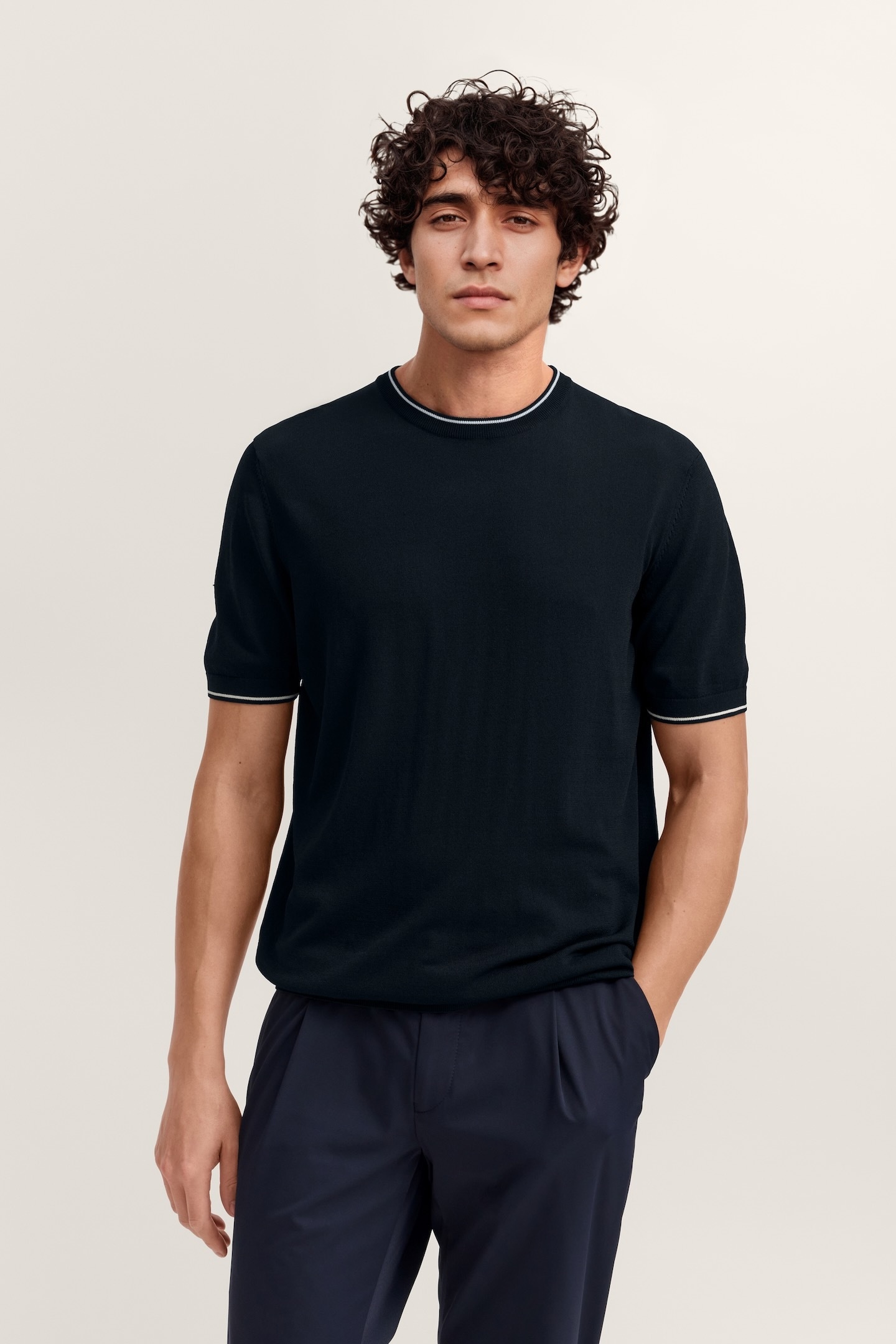 bugatti T-Shirt »Regular Fit« mit Rundhals aus Viskose-Mix