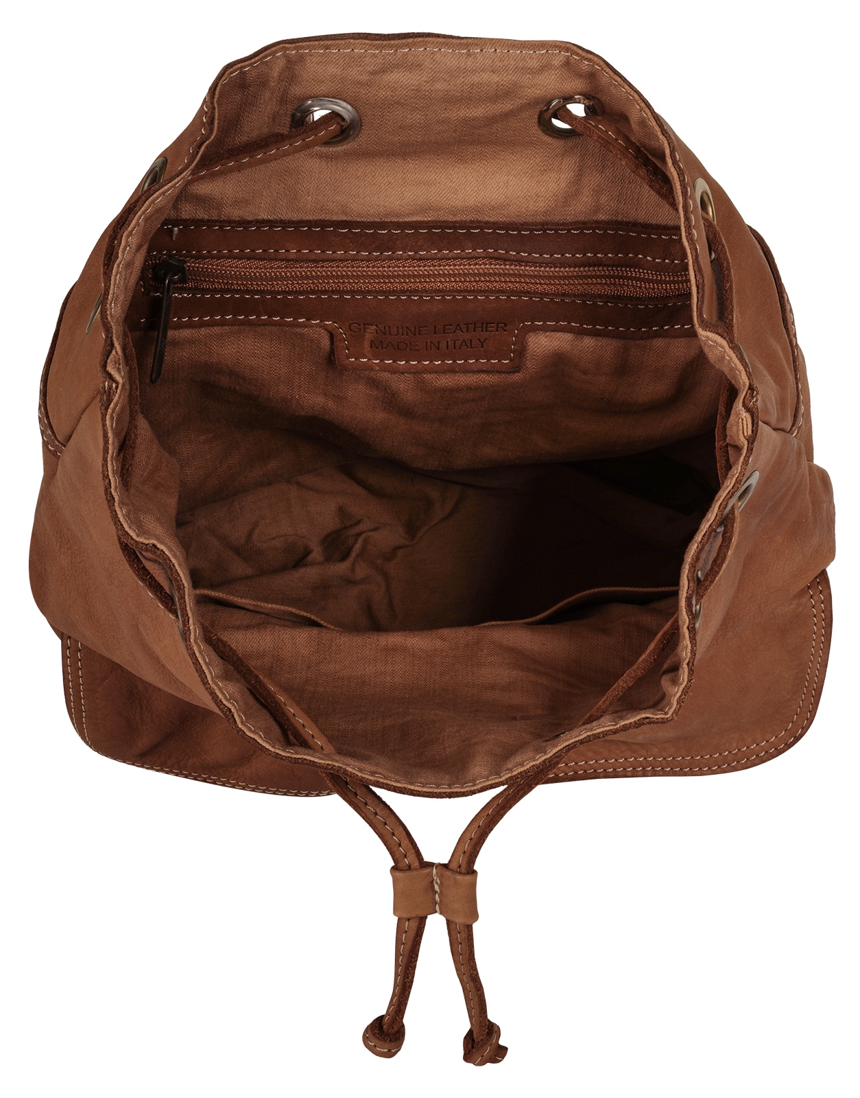 Cluty Cityrucksack, echt Leder, Made in Italy