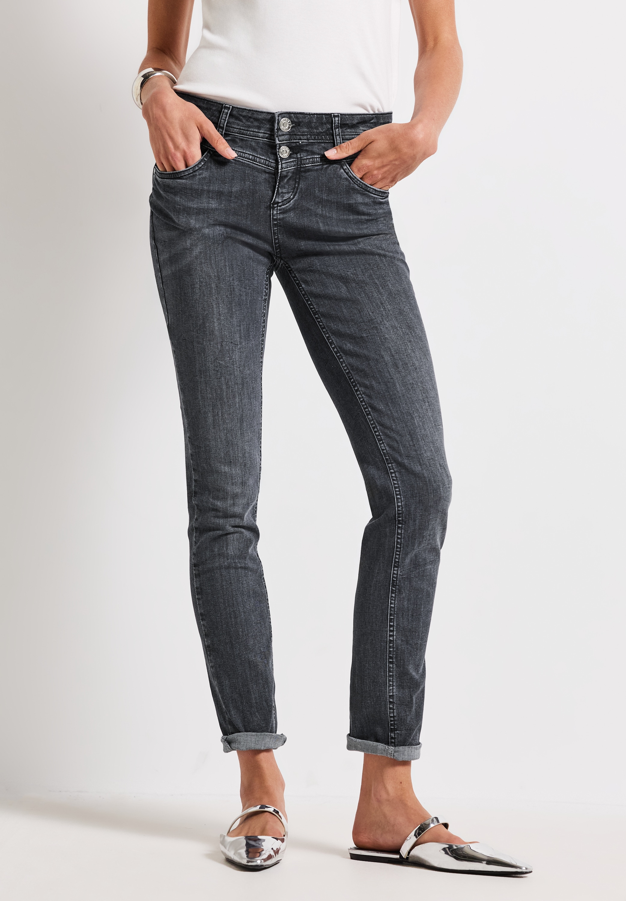 STREET ONE Regular-fit-Jeans »Style Jane« im Five-Pocket Style