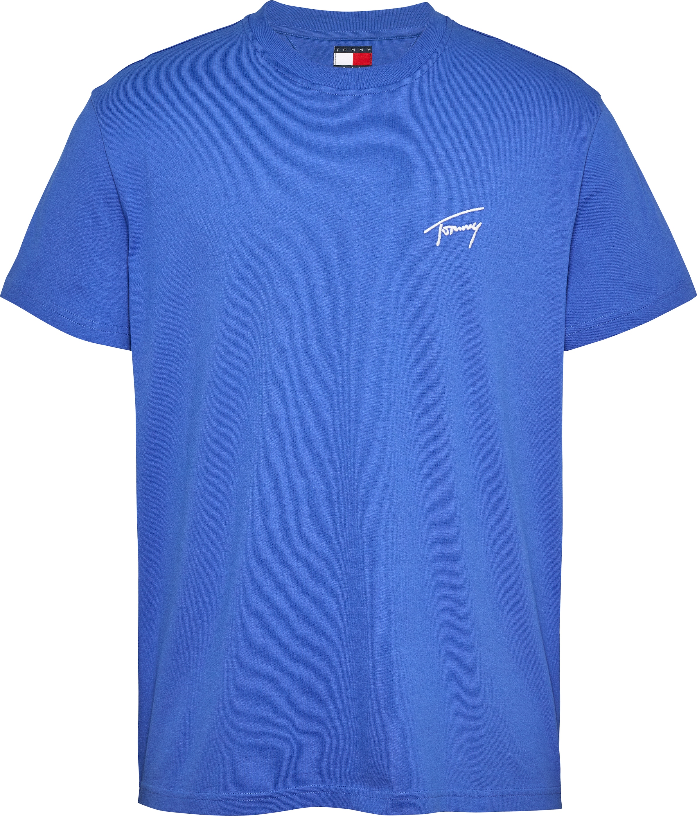 Tommy Jeans T-Shirt »TJM REG SIGNATURE TEE EXT«, in Unifarbe