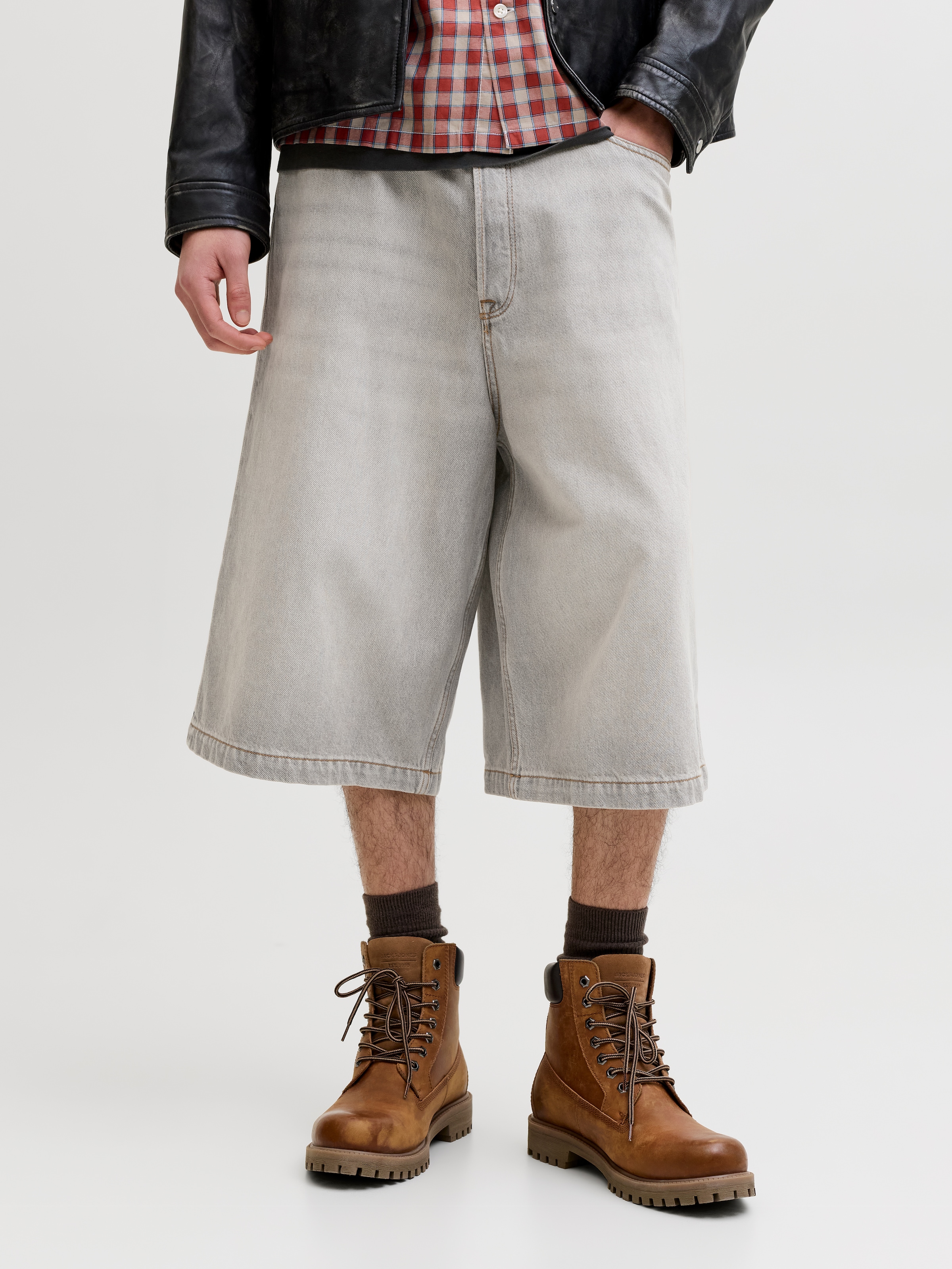 Jack & Jones Jeansbermudas "JJIBILLY JJLUCA JORTS AKM 793 LN" Baumwolle