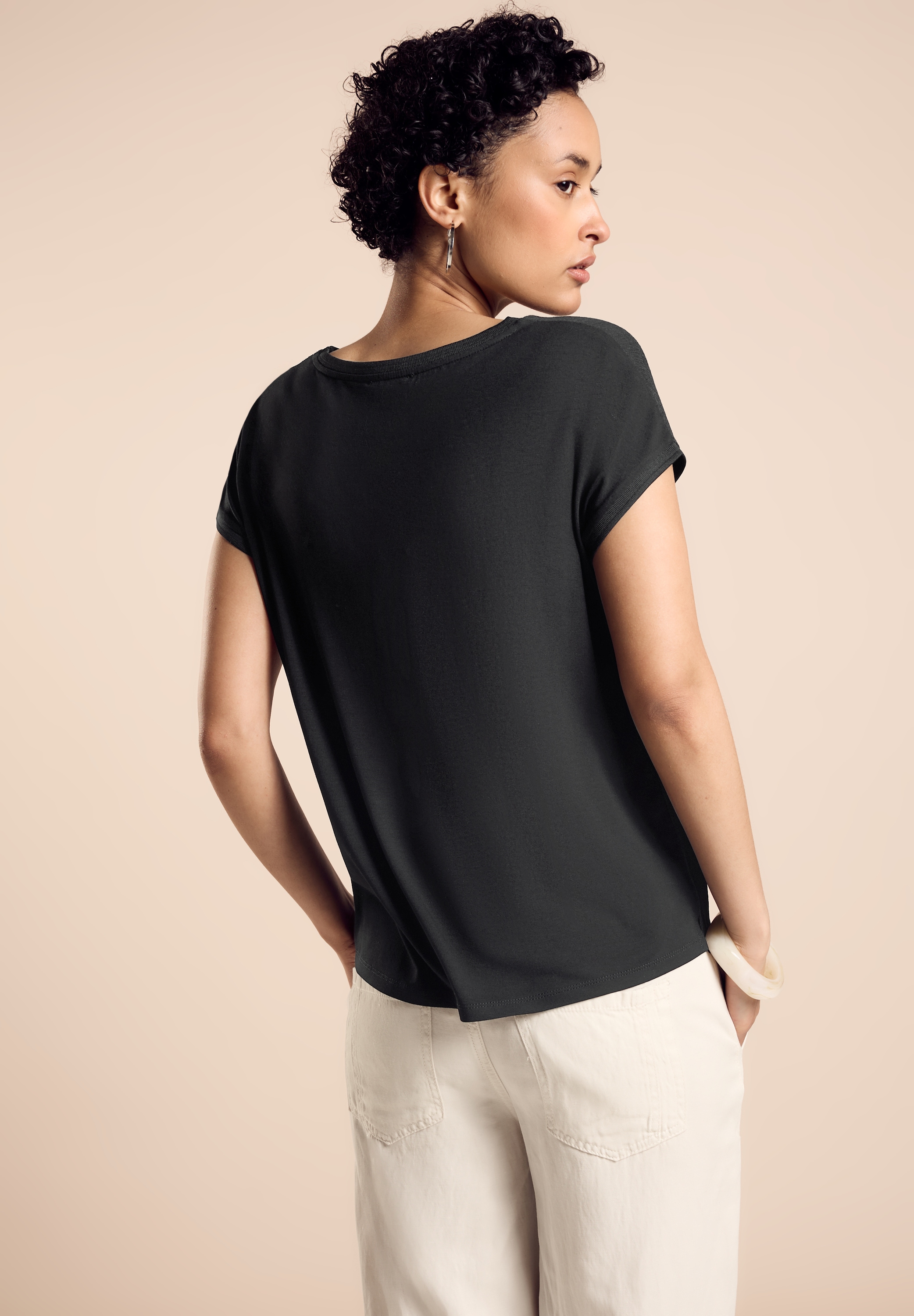 STREET ONE Shirttop, mit Brusttasche