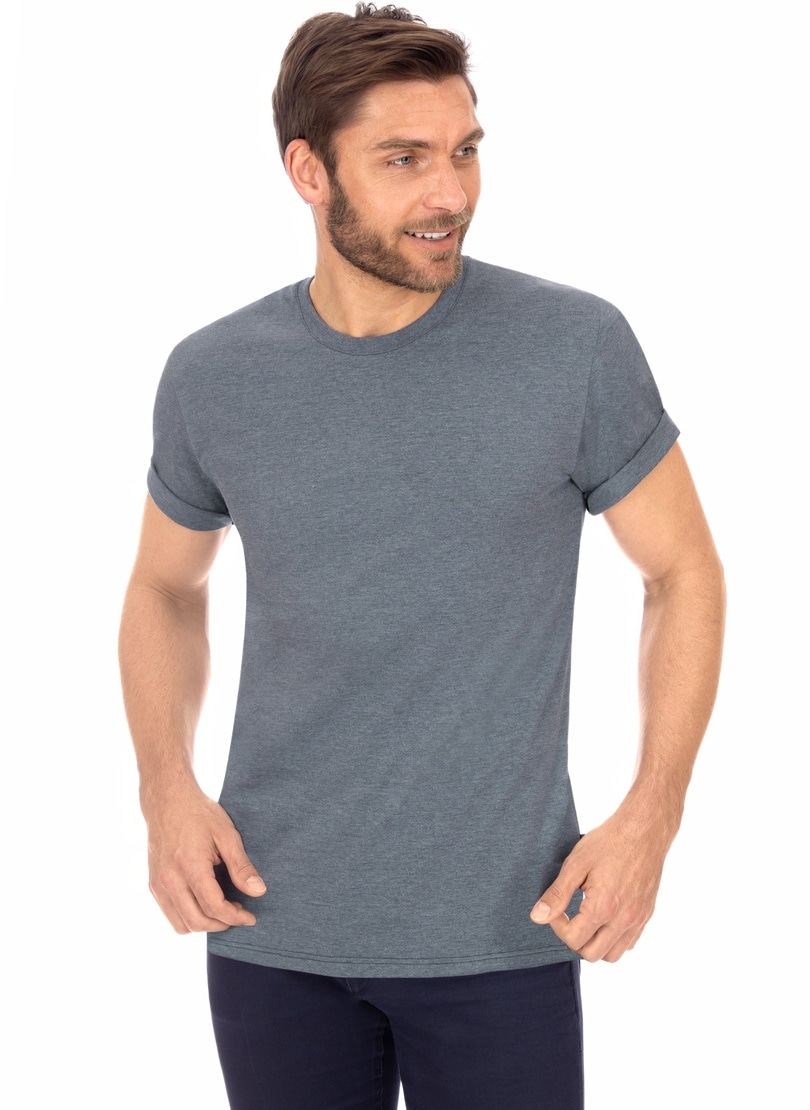 Trigema T-Shirt »TRIGEMA T-Shirt DELUXE Baumwolle«, (1 tlg.)