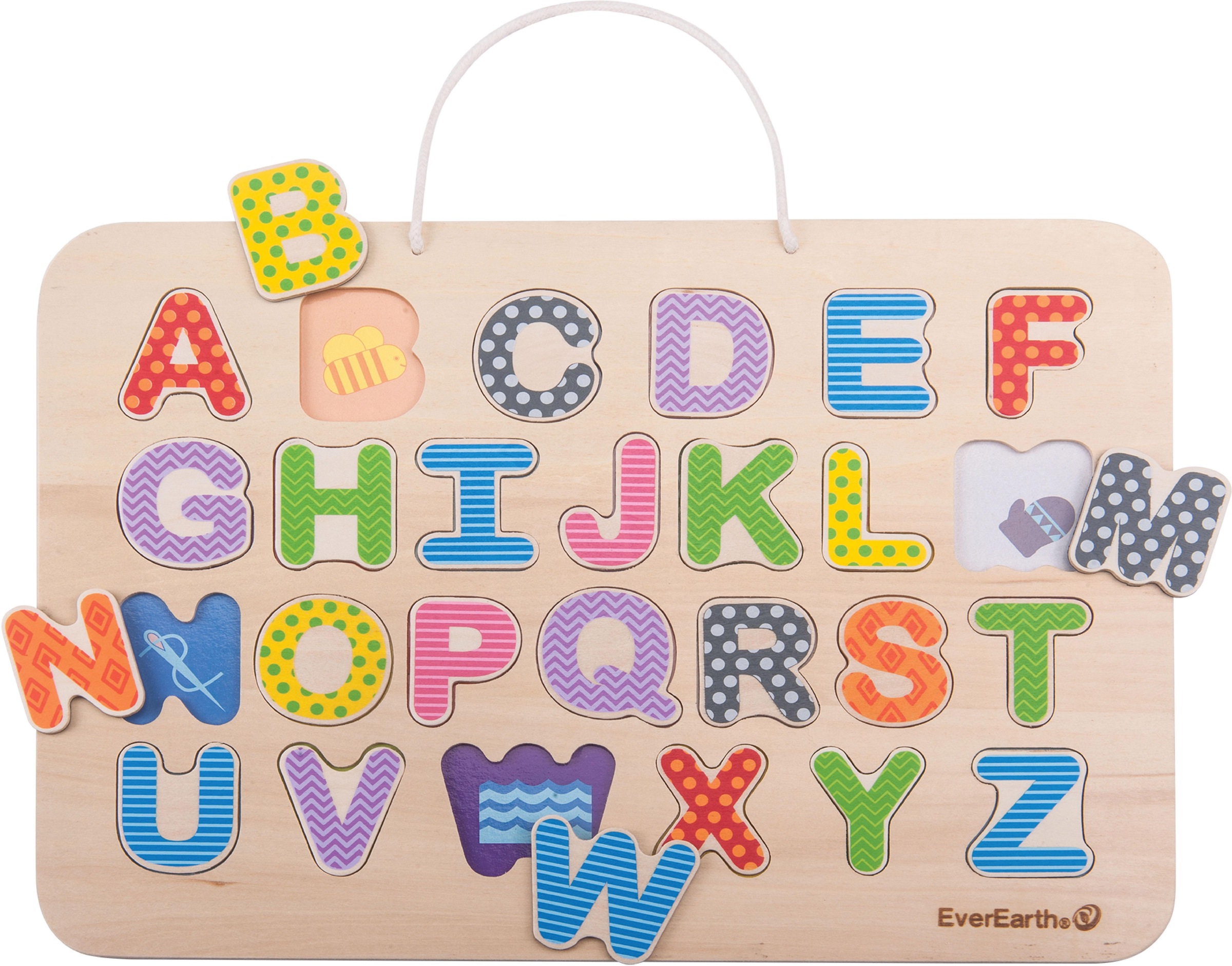 EverEarth® Steckpuzzle »Magnetisches ABC-Puzzle & Maltafel«, FSC®- schützt Wald -... kaufen