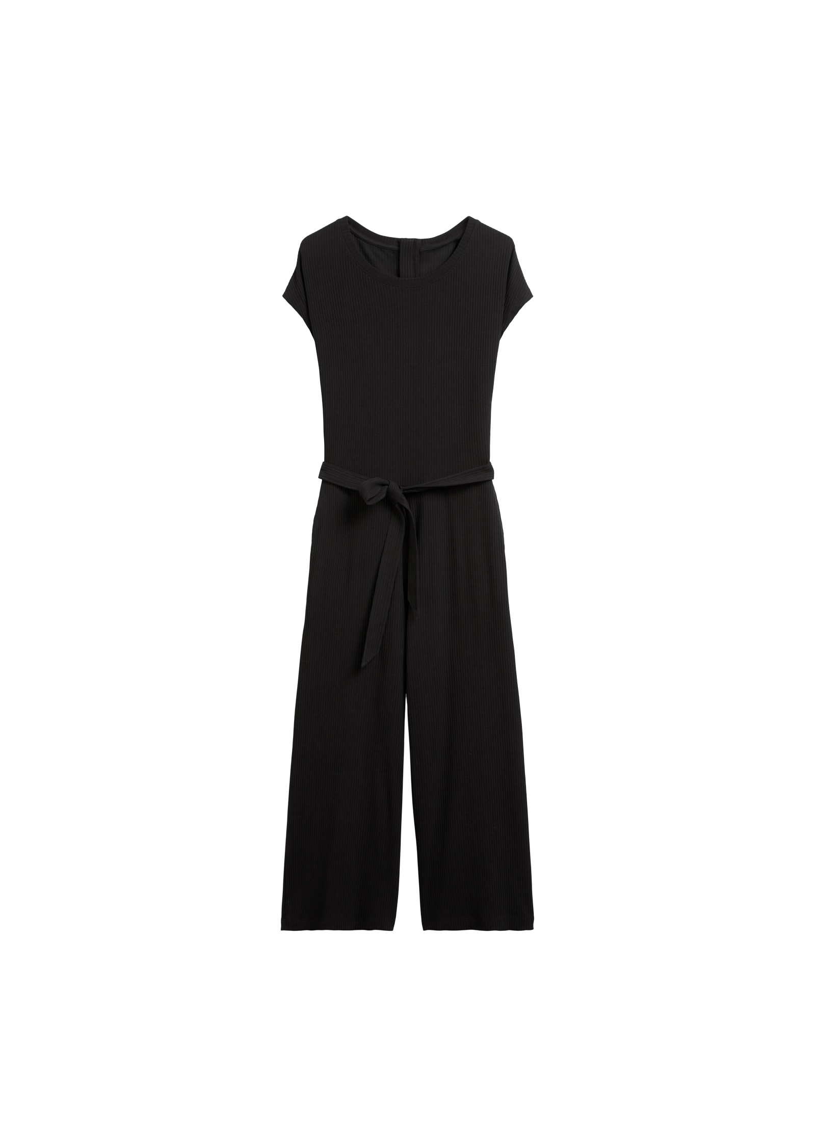 Marc O'Polo DENIM Overall, verkürztes Bein, abnehmbarer Gürtel, Reissverschluss am Rücken