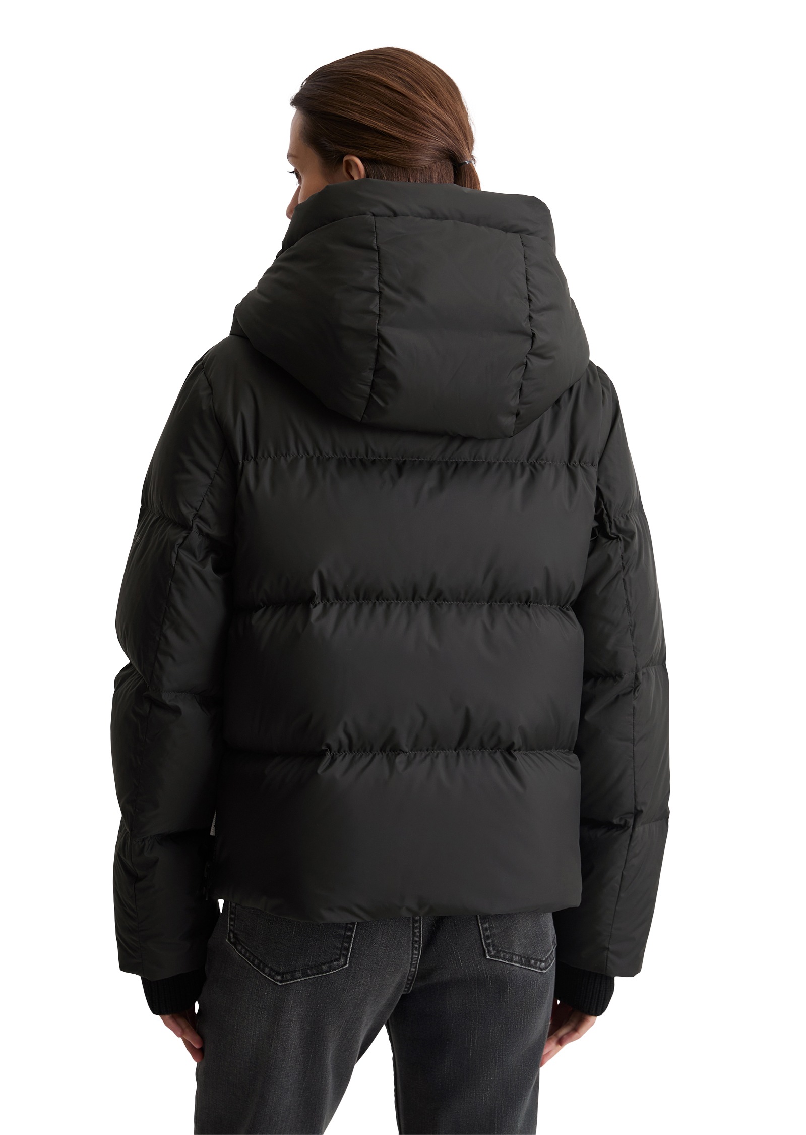 Marc O'Polo Daunenjacke, mit Kapuze, grosse Kapuze, Regular fit, wasserabweisend