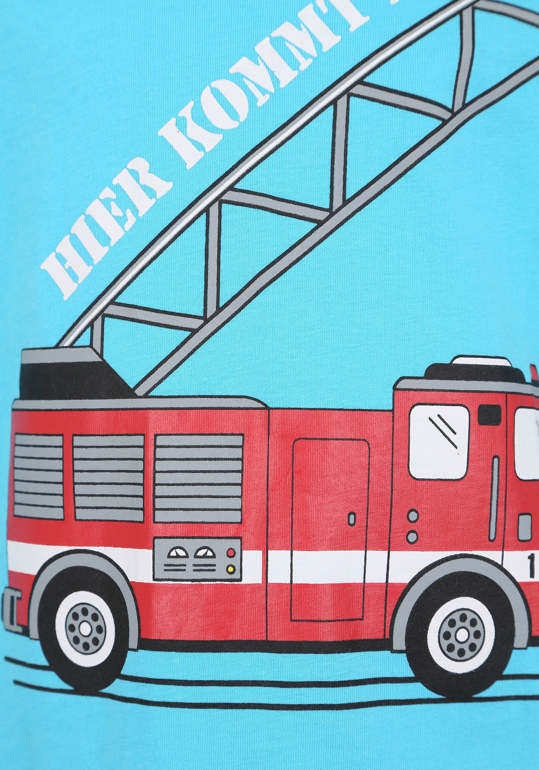 ✵ KIDSWORLD Langarmshirt »HIER KOMMT RETTUNG«, Feuerwehr günstig bestellen  | Jelmoli-Versand | Basic-Shirts