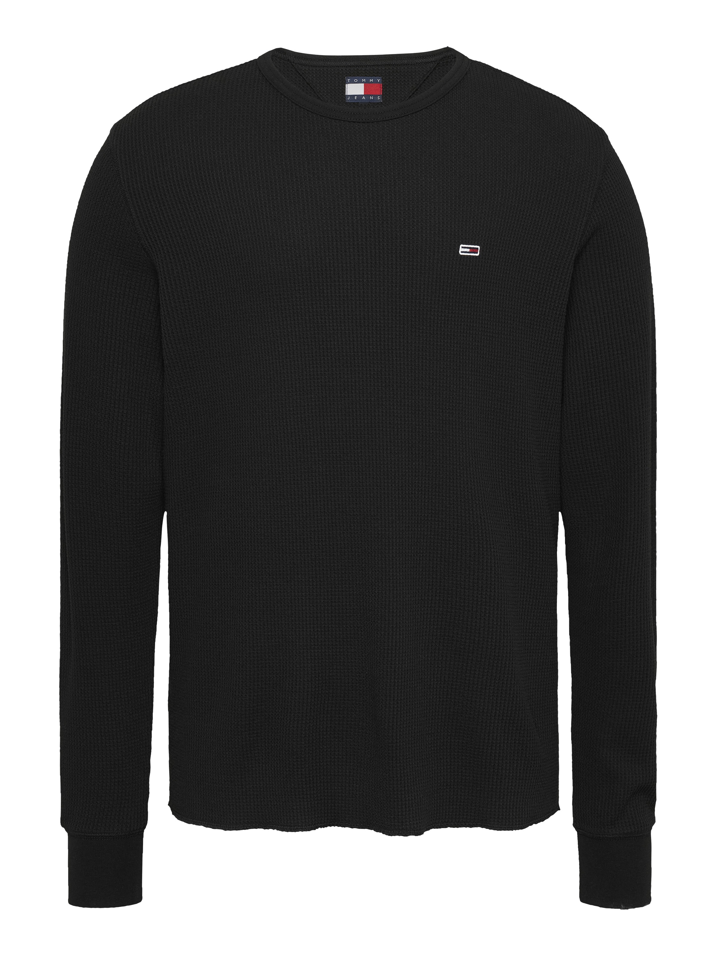 Tommy Jeans Langarmshirt »TJM SLIM WAFFLE L/S TEE EXT«, mit Waffelstruktur