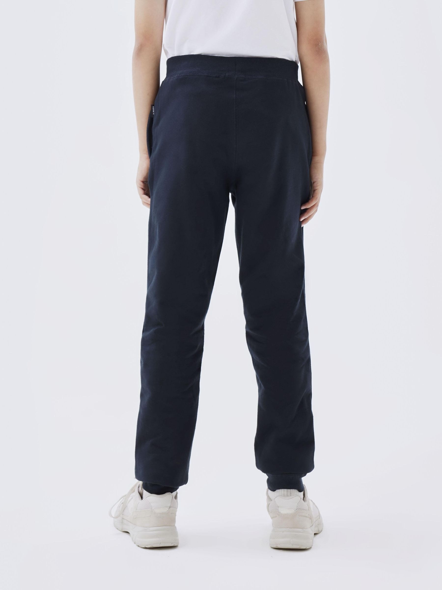 Name It Trainingshose »NKMSWEAT für Jungen mit verstellbarem Bund und Kordelzug«, unifarben, casual, regular fit, Baumwollmix, Rundhals