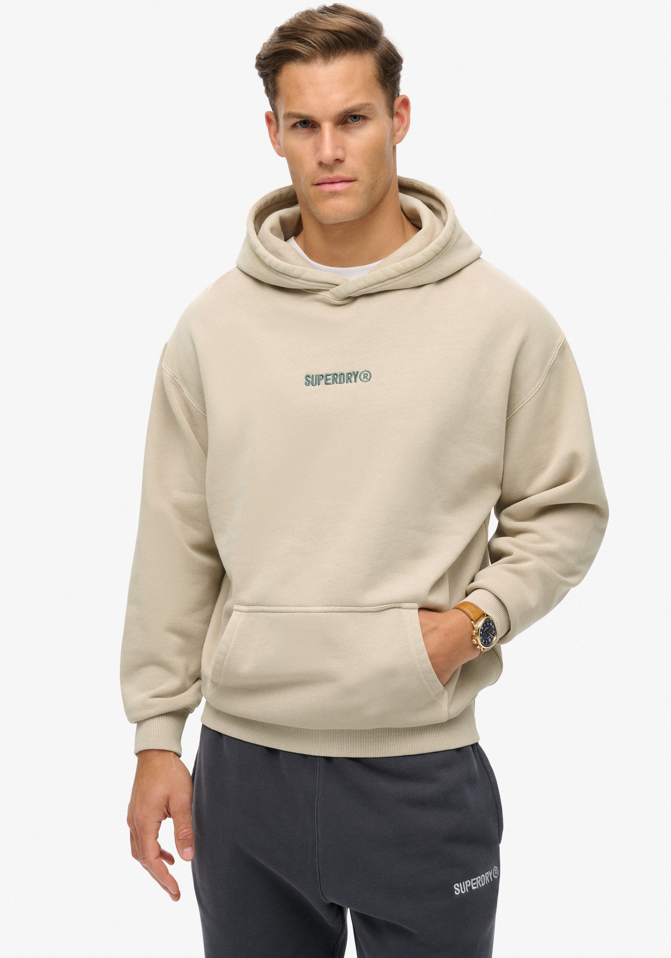 Superdry Kapuzensweatshirt »MICRO LOGO GRAPHIC LOOSE HOOD«