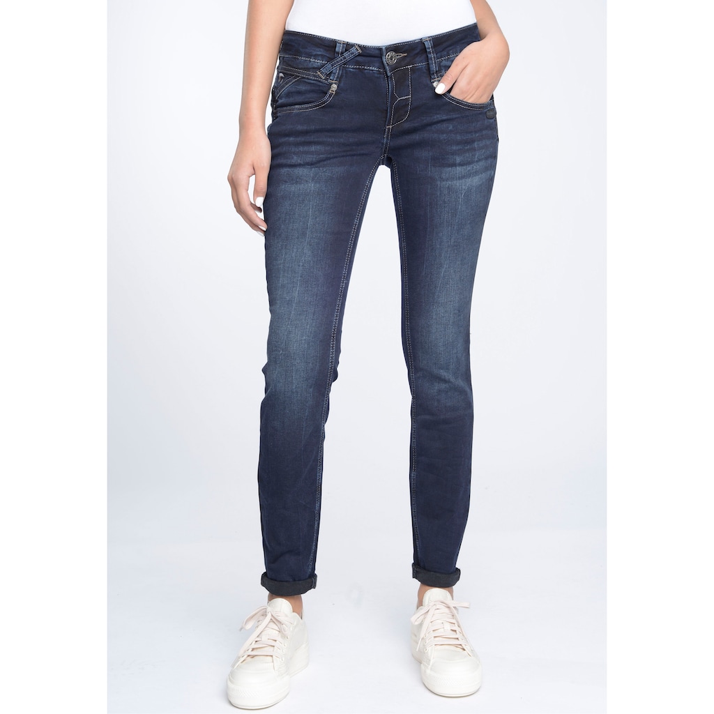 GANG Skinny-fit-Jeans »94Nena«, in authenischer Used-Waschung