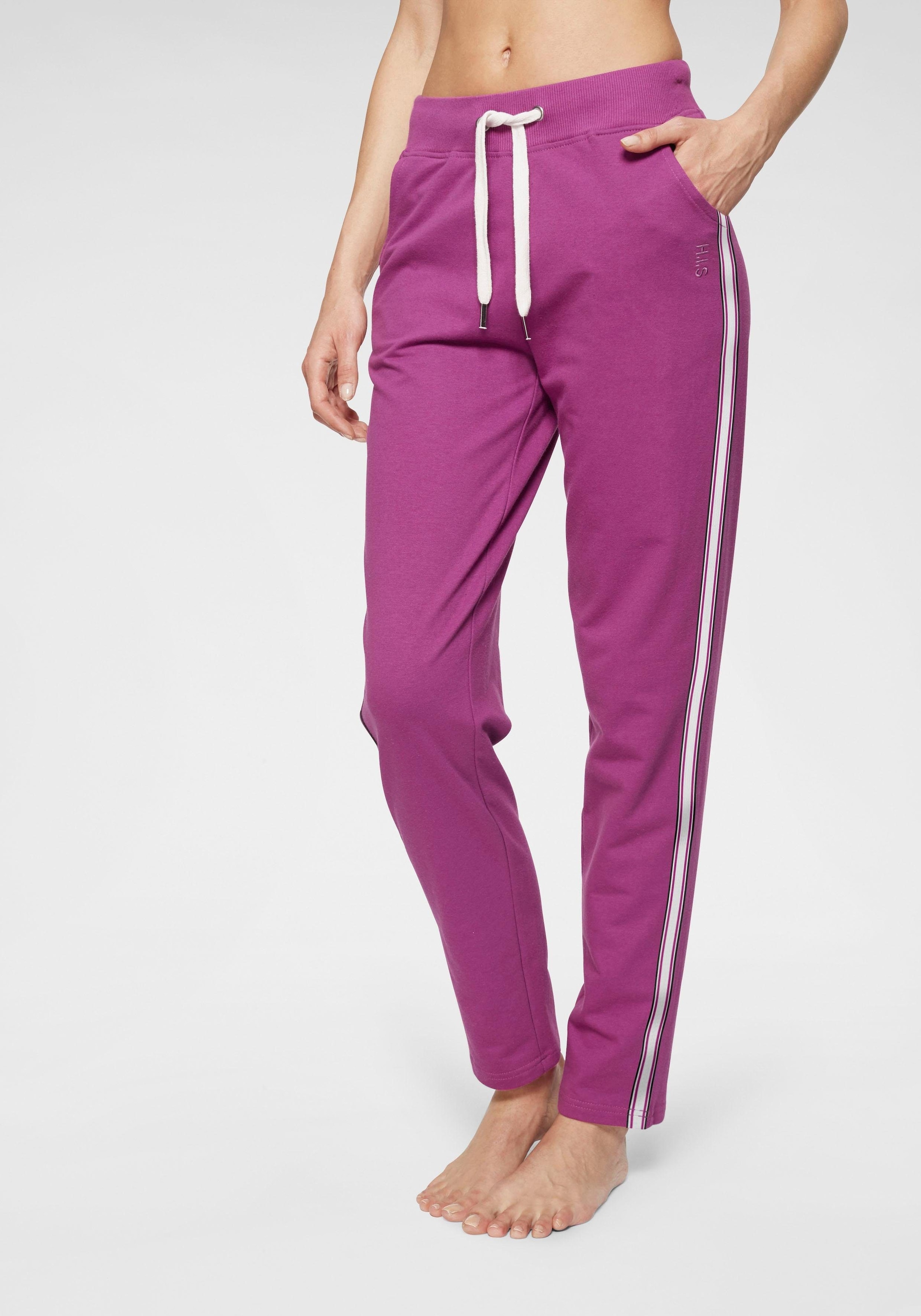 H.I.S Homewearhose, -Loungehose mit seitlichen Streifen und Eingrifftaschen, Loungewear