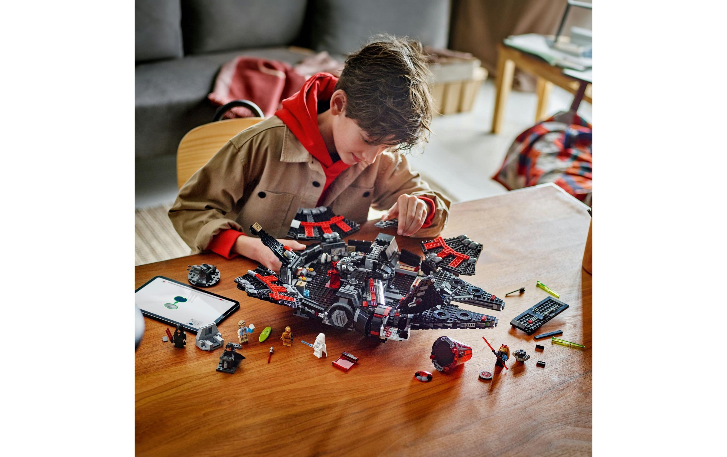 LEGO® Konstruktionsspielsteine »Star Wars Dunkler Millennium Falke 75389«, (1579 St.)