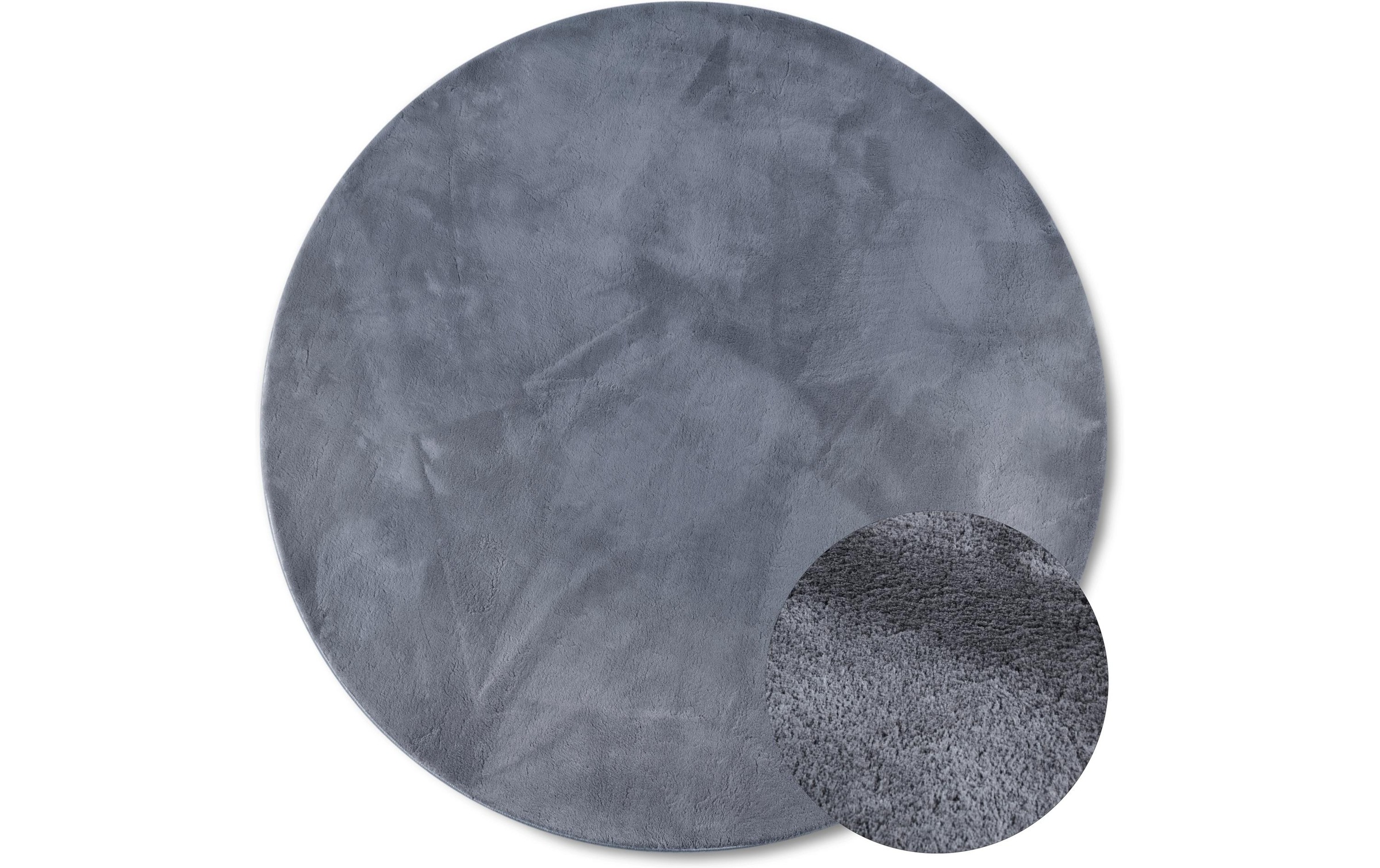THE RUGS Villeroy & Boch 1899 Soft Pile Rug Leon Abstract Living Room in Dark Grey | Size: 160cm diameter