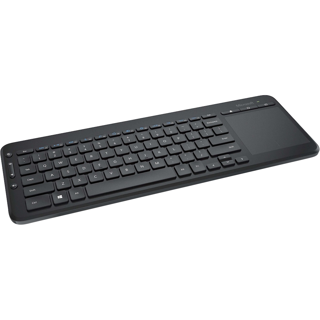 Microsoft Tastatur mit Touchpad »All-in-One Media Keyboard«, (Touchpad-Multimedia-Tasten)