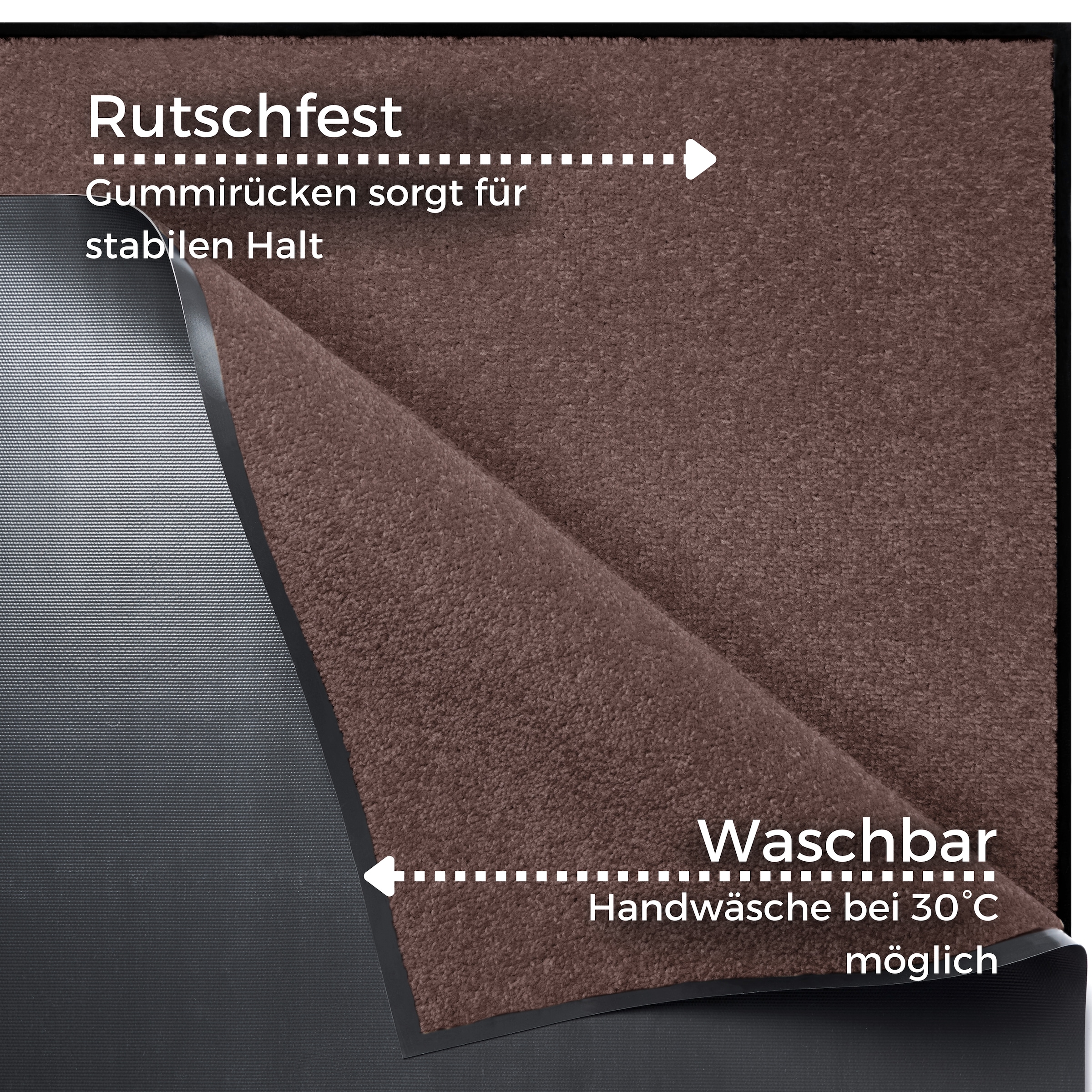 HANSE Home Fussmatte »Triton«, rechteckig, 7 mm Höhe, Schmutzfangmatte, Türmatte, In- und Outdoor, Läufer, waschbar