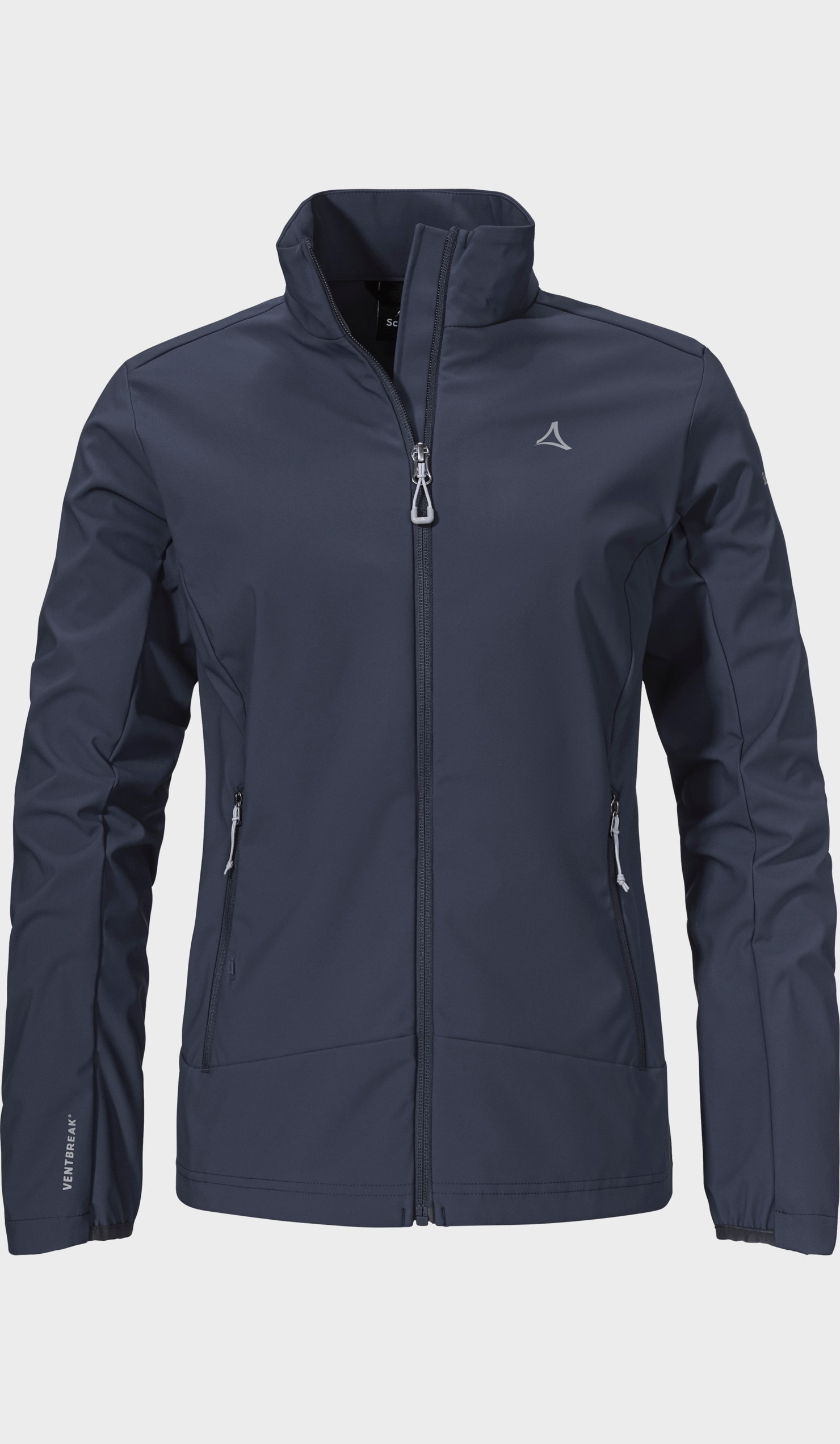 Schöffel 8820, Blau Outdoorjacke "Softshell Jk Style Mirusha Wms" Ohne Kapuze