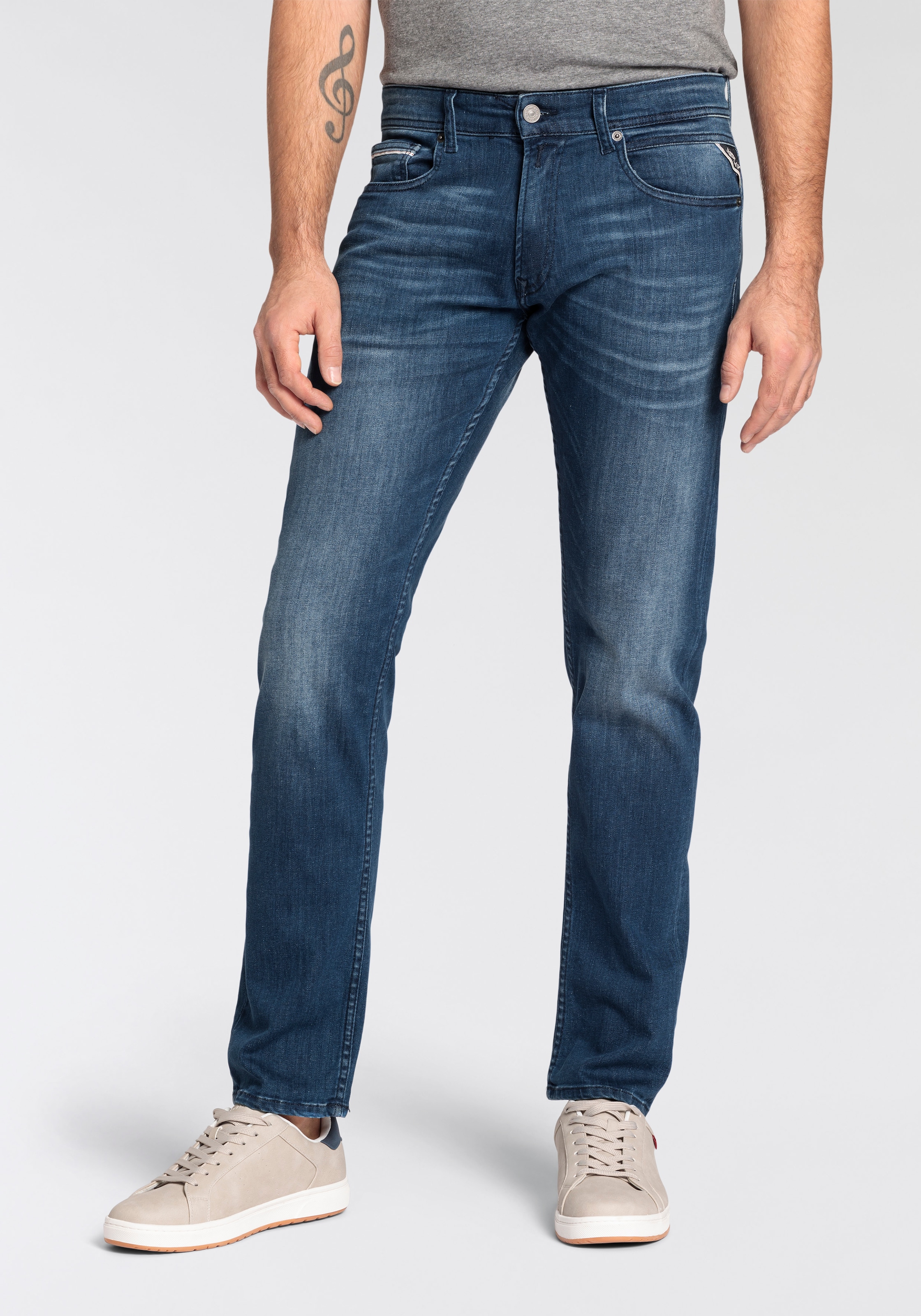 Replay Straight-Jeans »GROVER«, in vielen verschiedenen Waschungen, mit Stretch