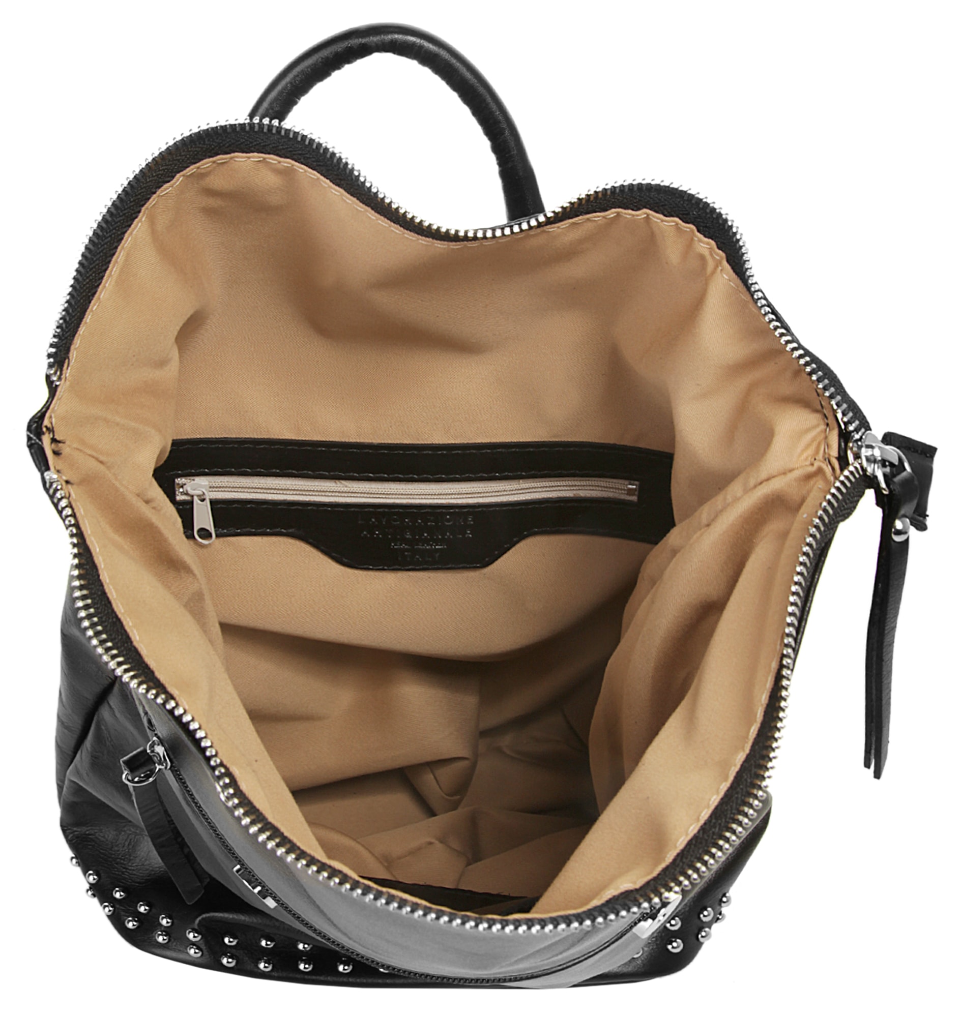 Samantha Look Cityrucksack, echt Leder, Made in Italy