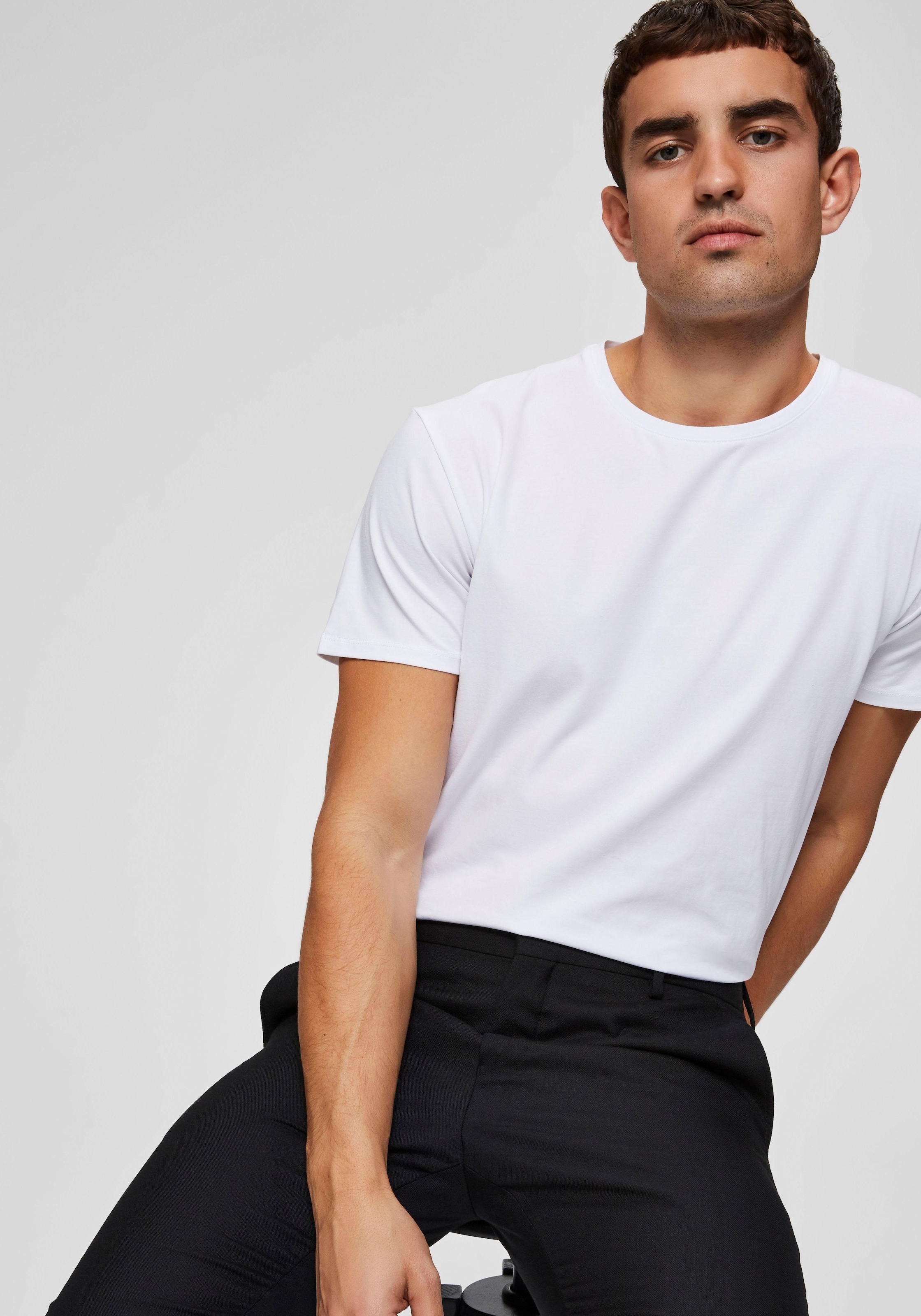 SELECTED HOMME Rundhalsshirt »Basic T-Shirt«