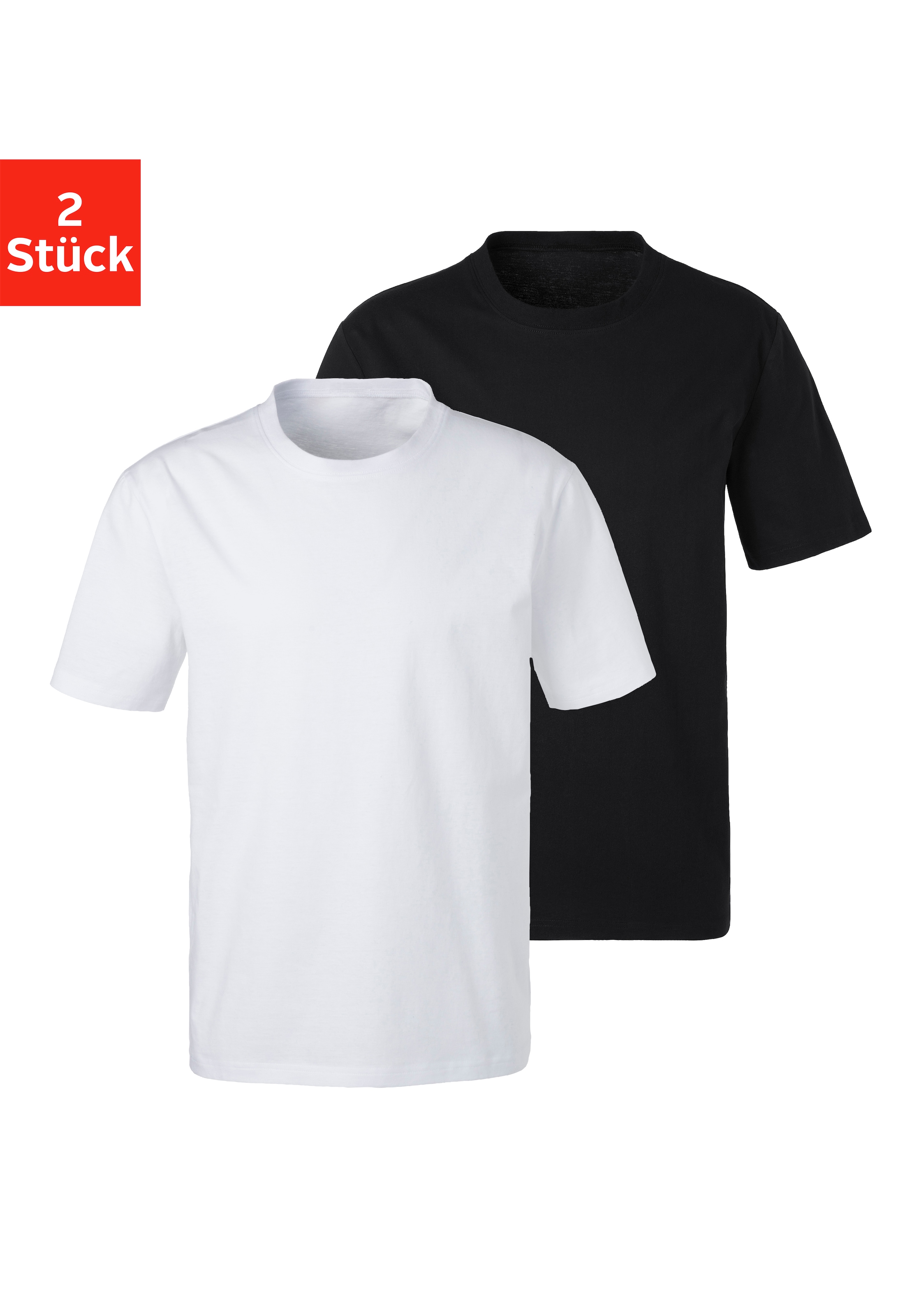 Bench. Loungewear T-Shirt 2er-Pack, Basic in uni